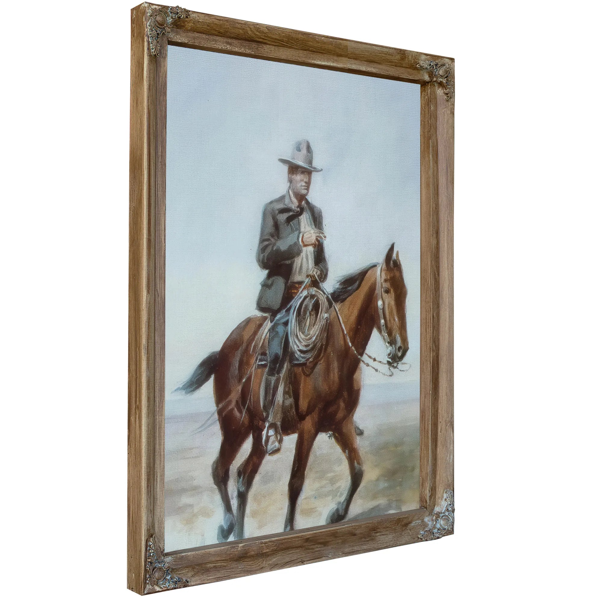 Russel On Redbird By Charles Marion Russell Fine Art Print