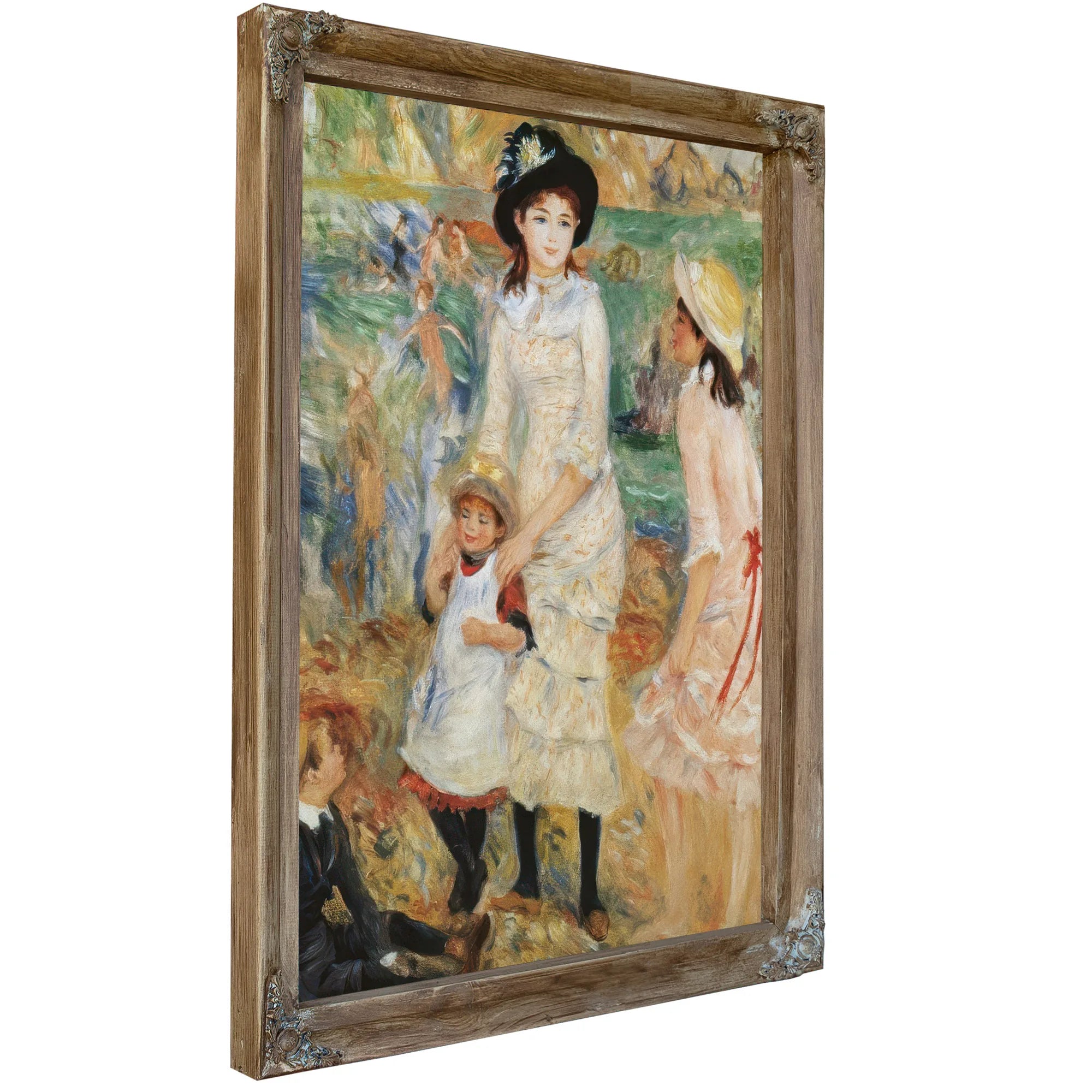 Children On The Seashore, Guernsey 1 By Pierre Auguste Renoir Fine Art Print