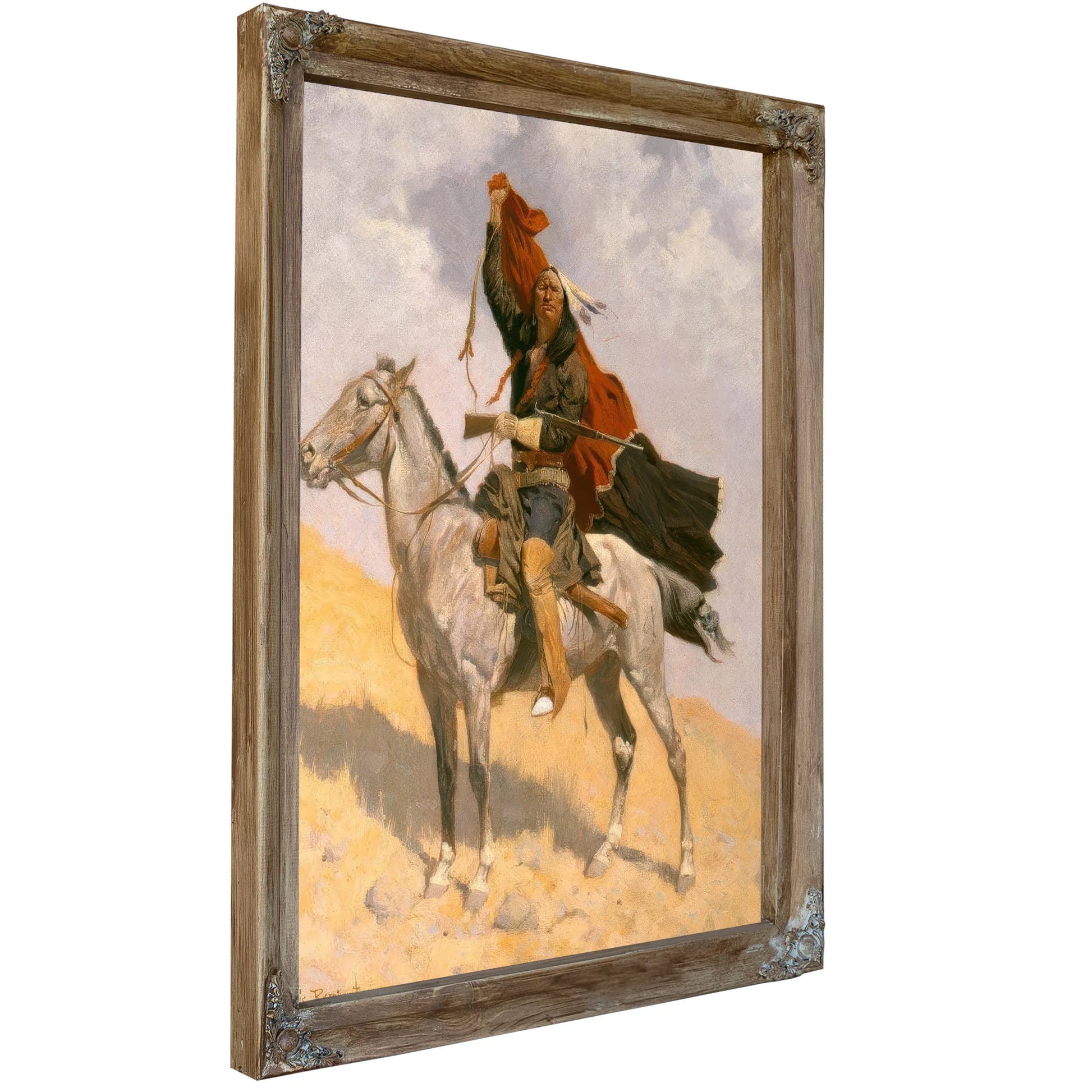 Blanket Signal By Frederic By Remington Fine Art Print