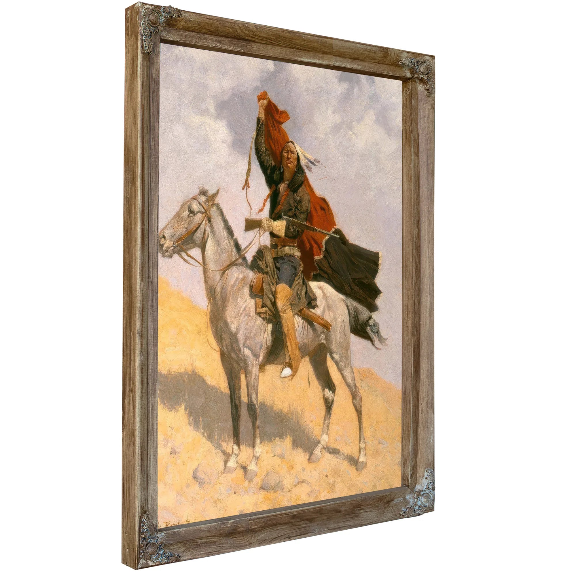Blanket Signal By Frederic By Remington Fine Art Print