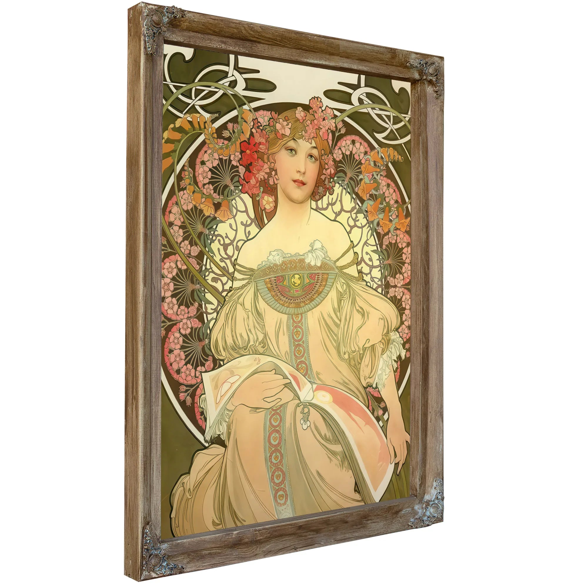 Reverie By Alphonse Mucha Fine Art Print