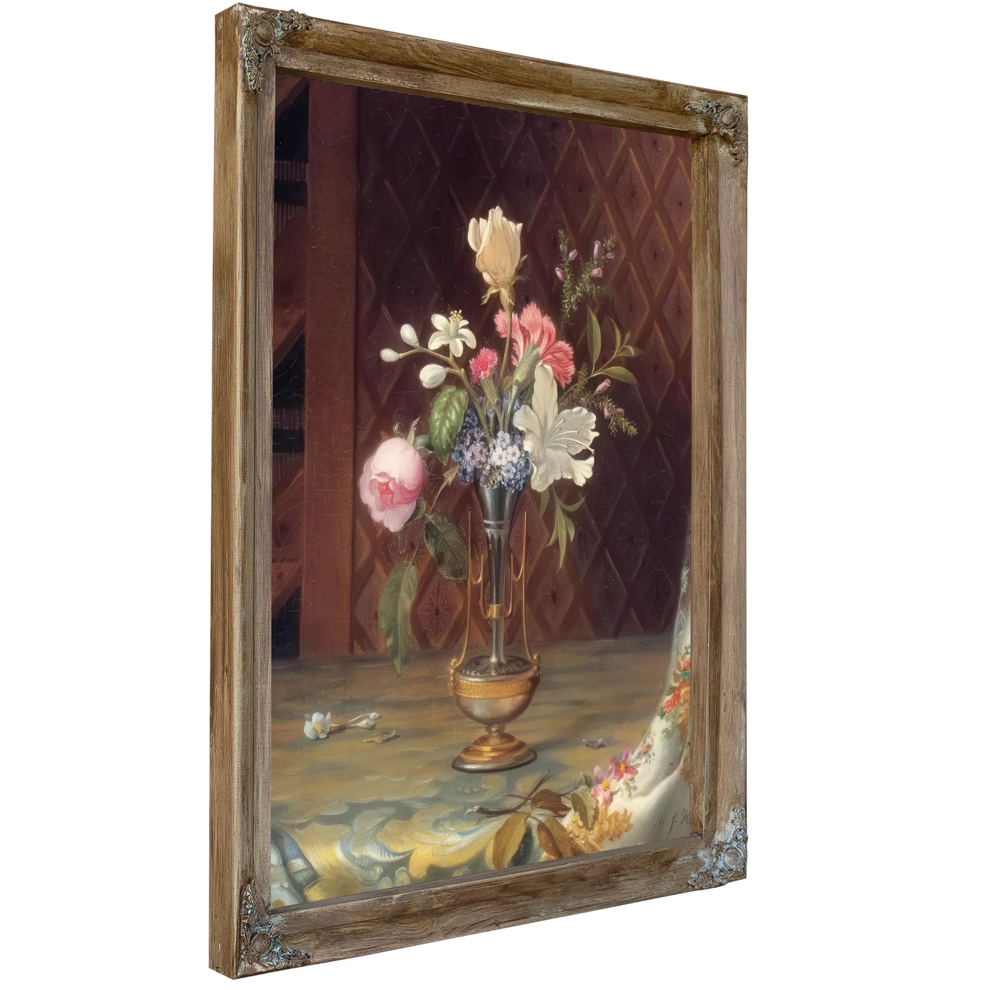 Vase Of Mixed Flowers By Martin Johnson Heade Fine Art Print