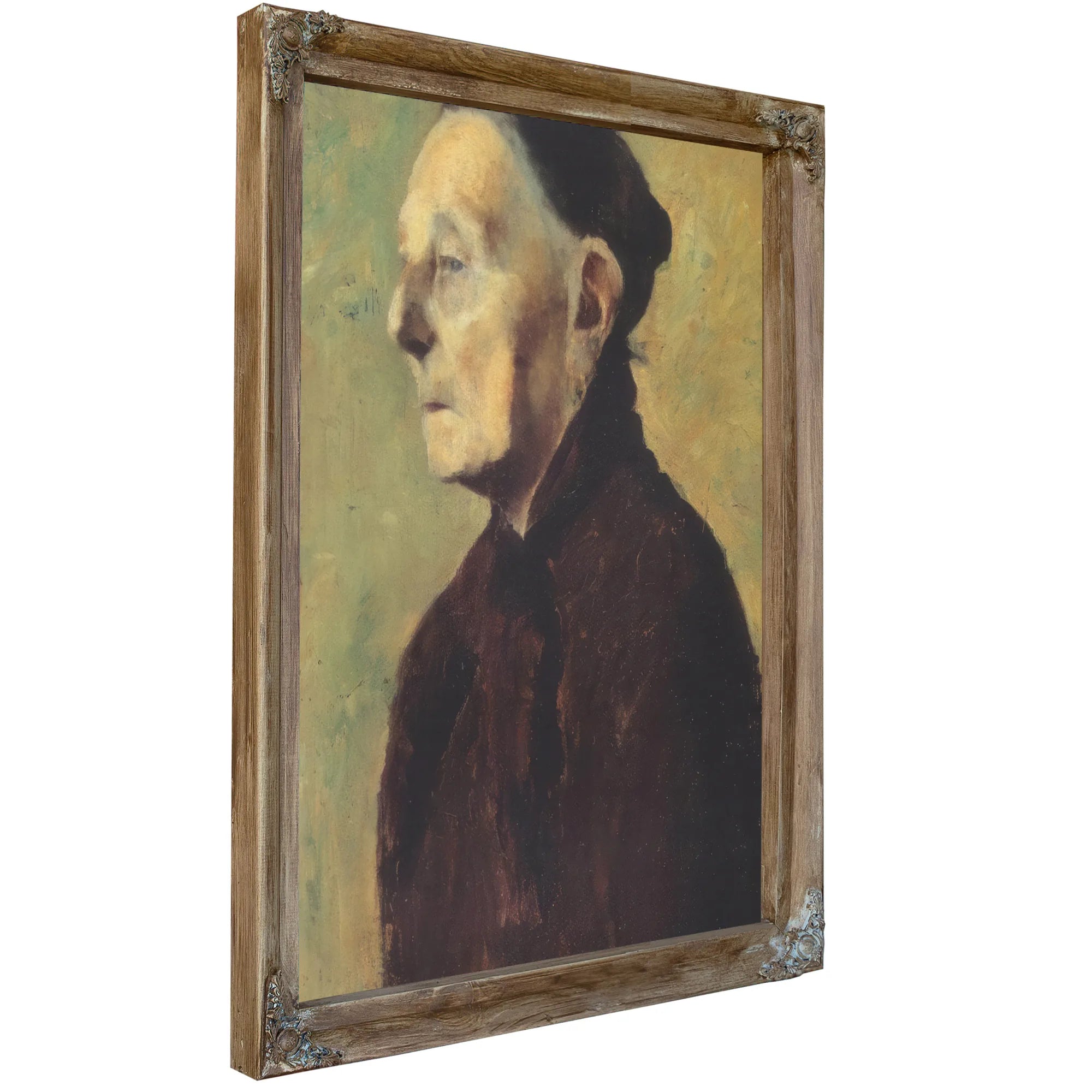 Old Woman In Profile By Paula Modersohn Becker Fine Art Print
