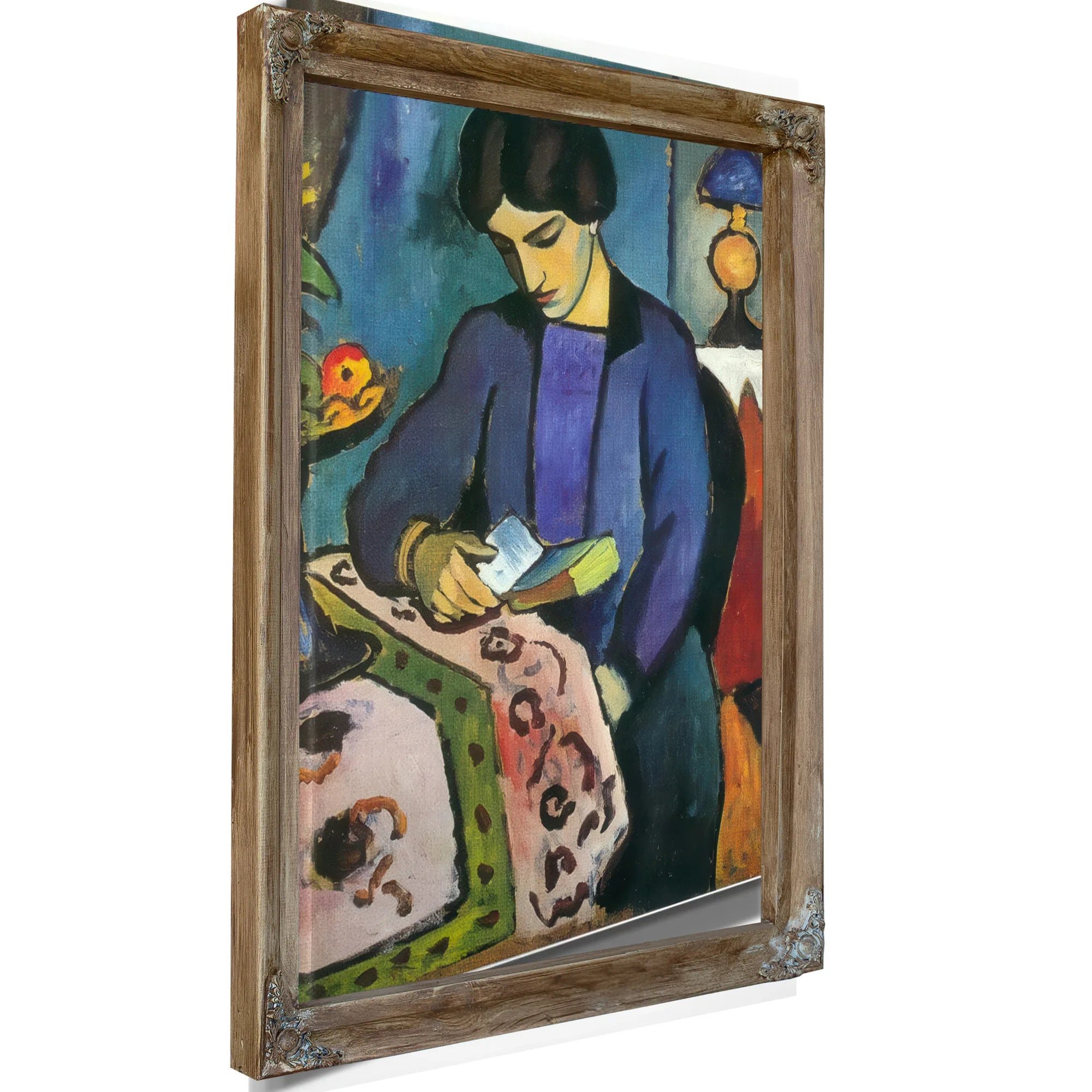 The Painters Wife By August Macke Fine Art Print