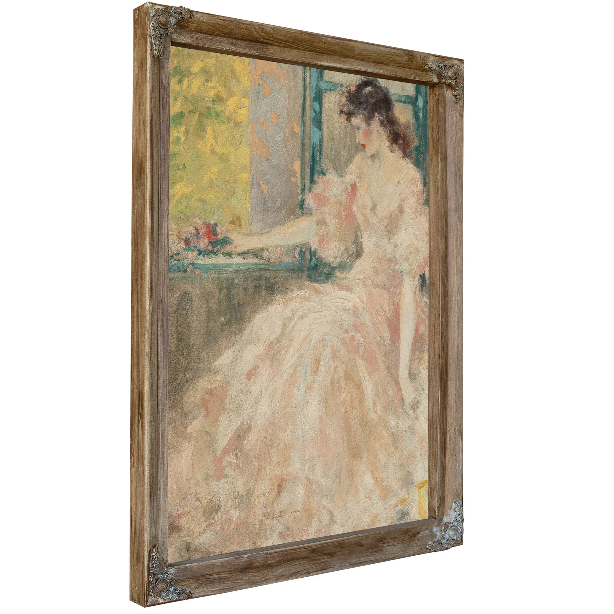 Femme Pensive By Louis Icart Fine Art Print