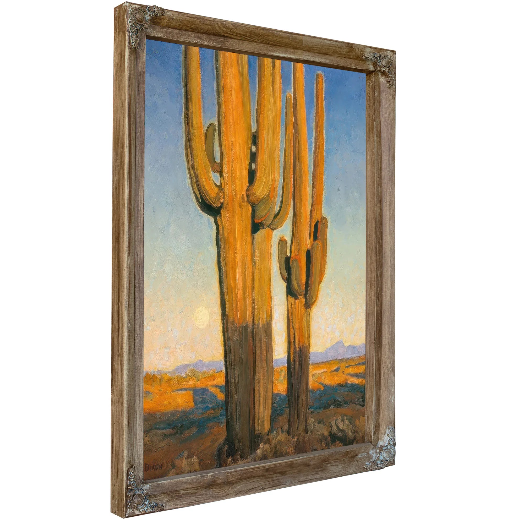 Saguaros Sunset By Maynard Dixon Fine Art Print