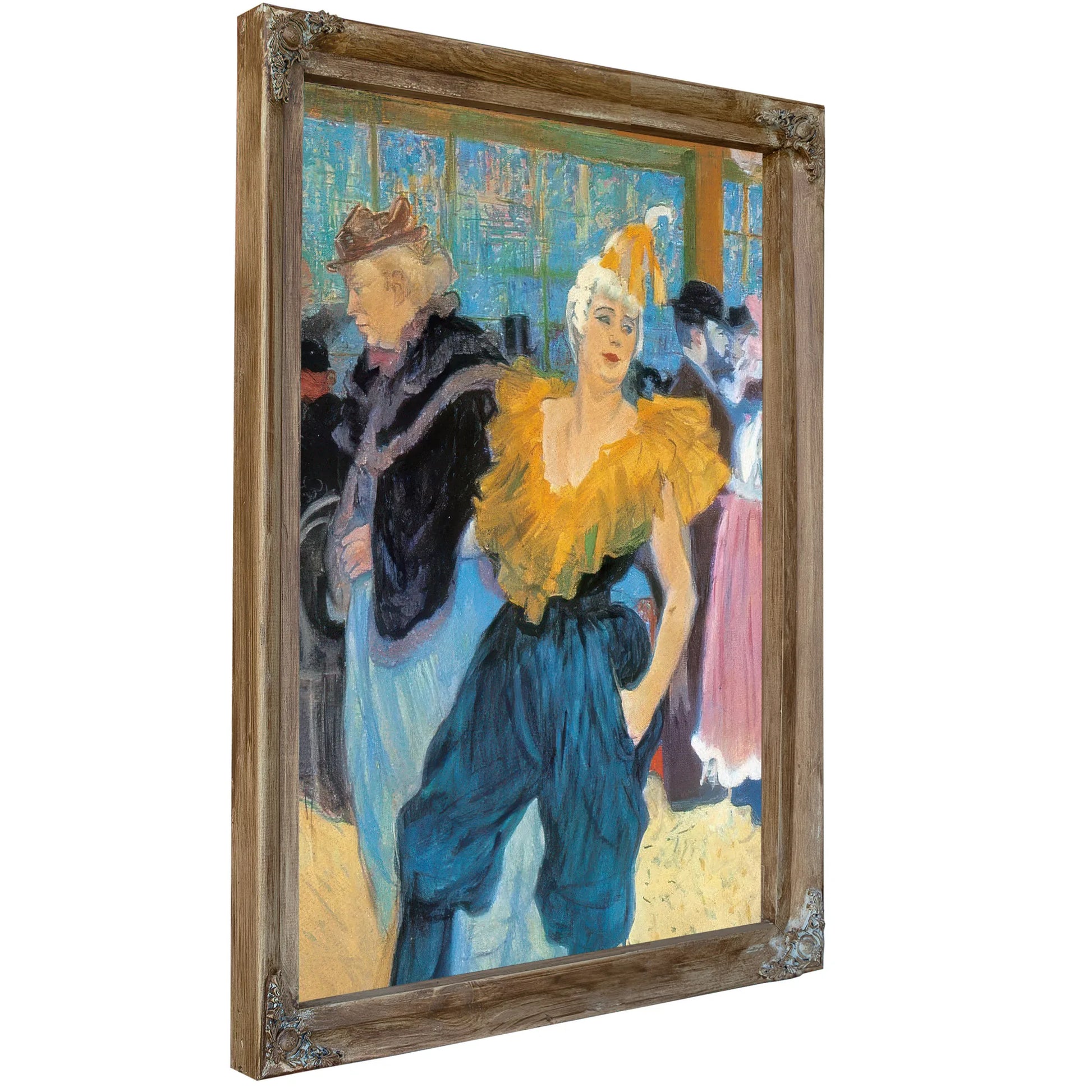 The Clownesse Cha U Kao At The Moulin By Amedeo Modigliani Fine Art Print