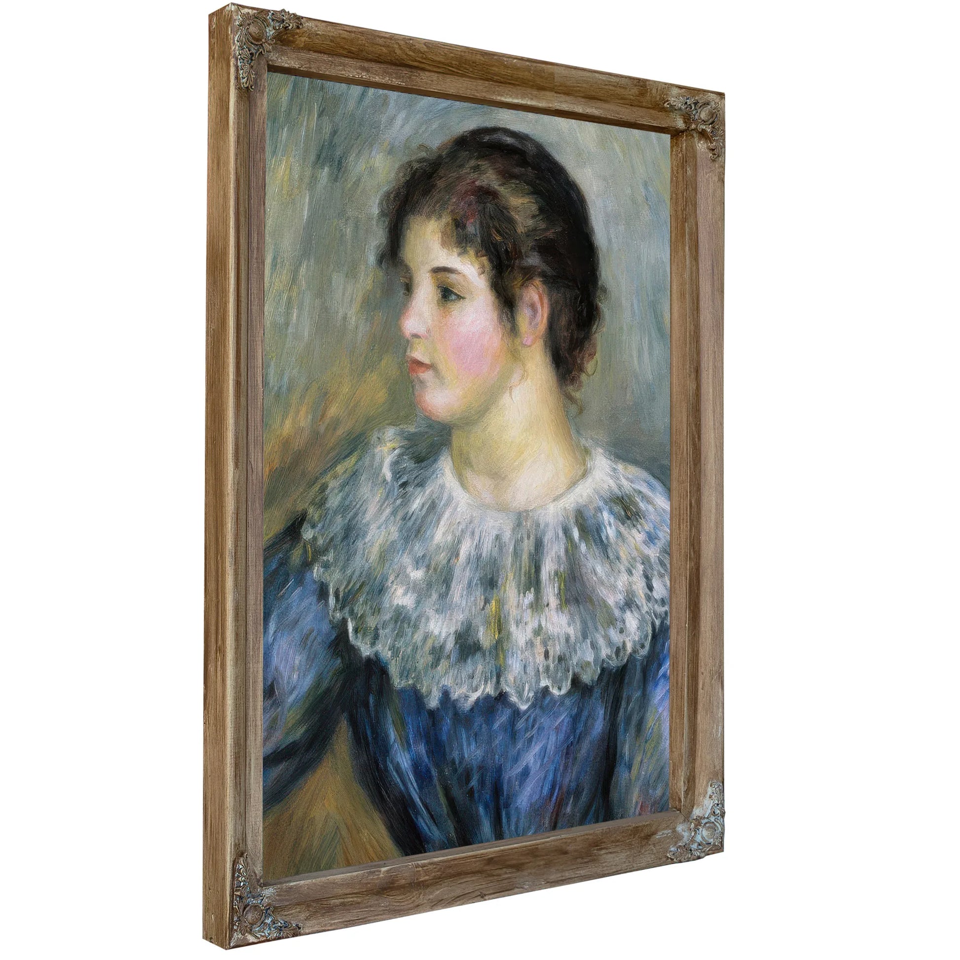 Bust Portrait Of A Young Woman By Pierre August Renoir Fine Art Print