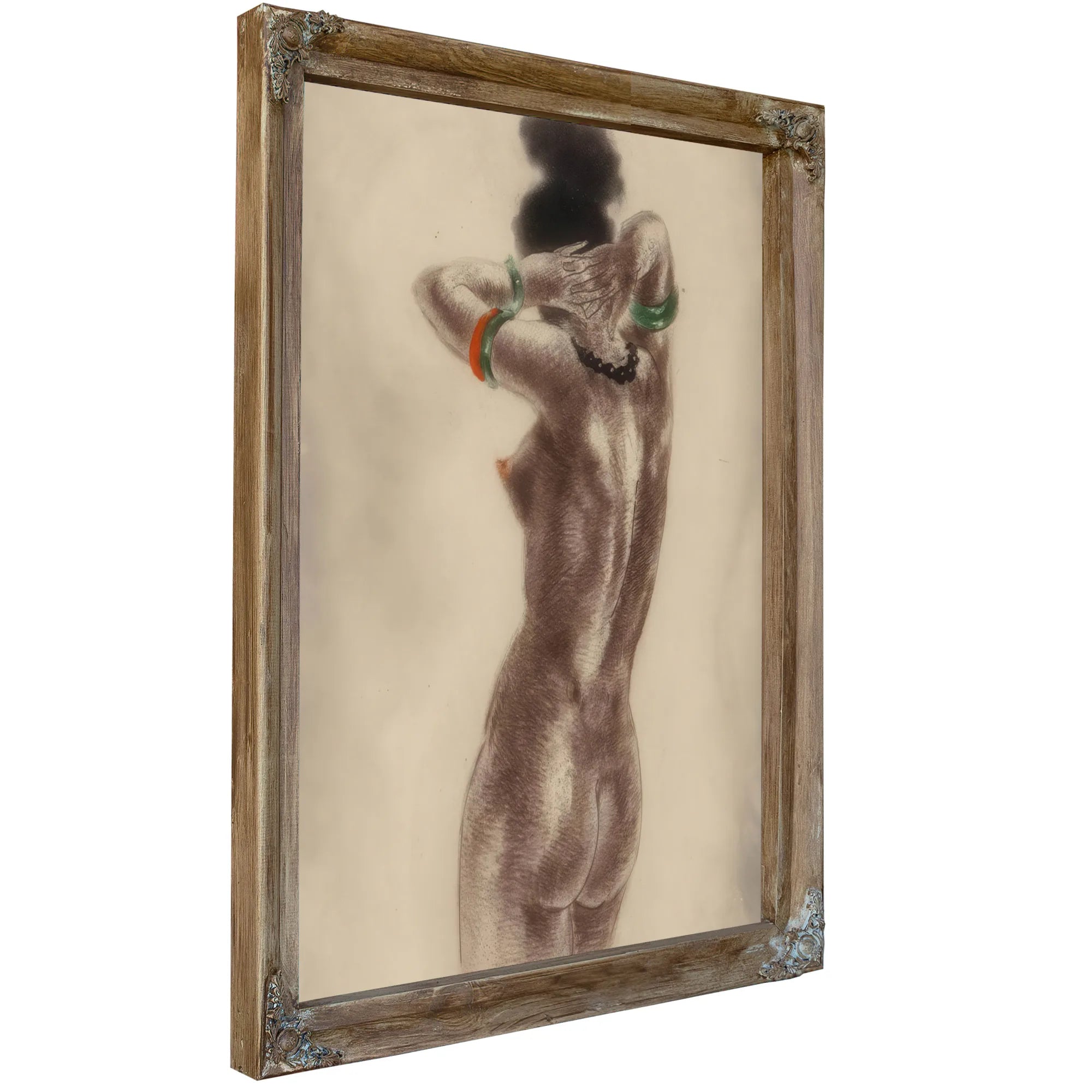 Art Professor And Nude Two Works By Louis Icart Fine Art Print