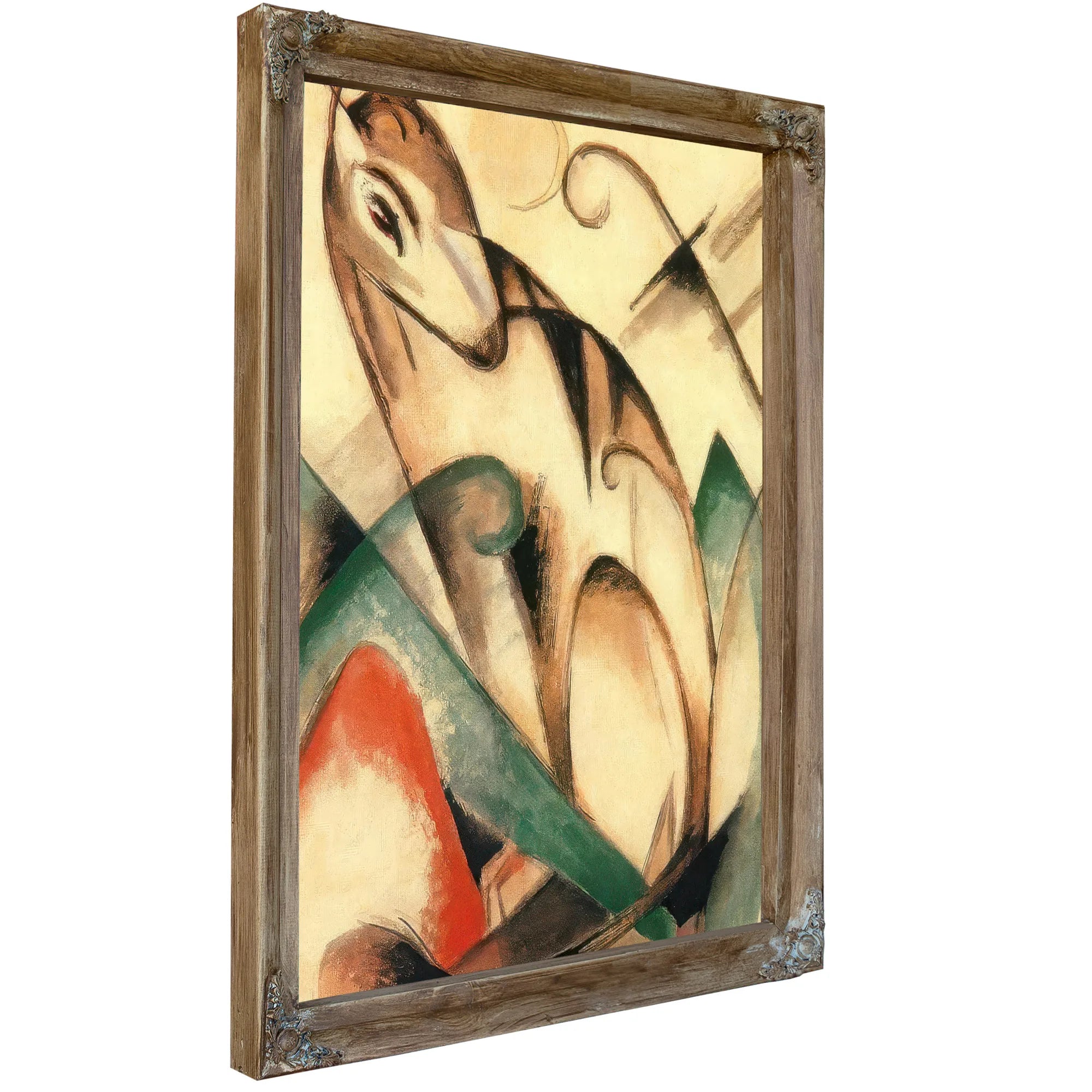 Seated Mythical Animal By Franz Marc Fine Art Print