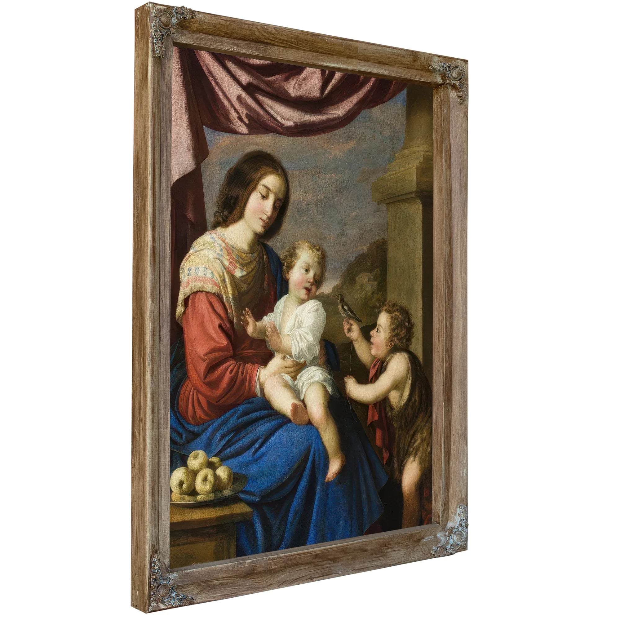 Madonna And Child With The Infant Saint John By Francisco De Zurbaran Fine Art Print