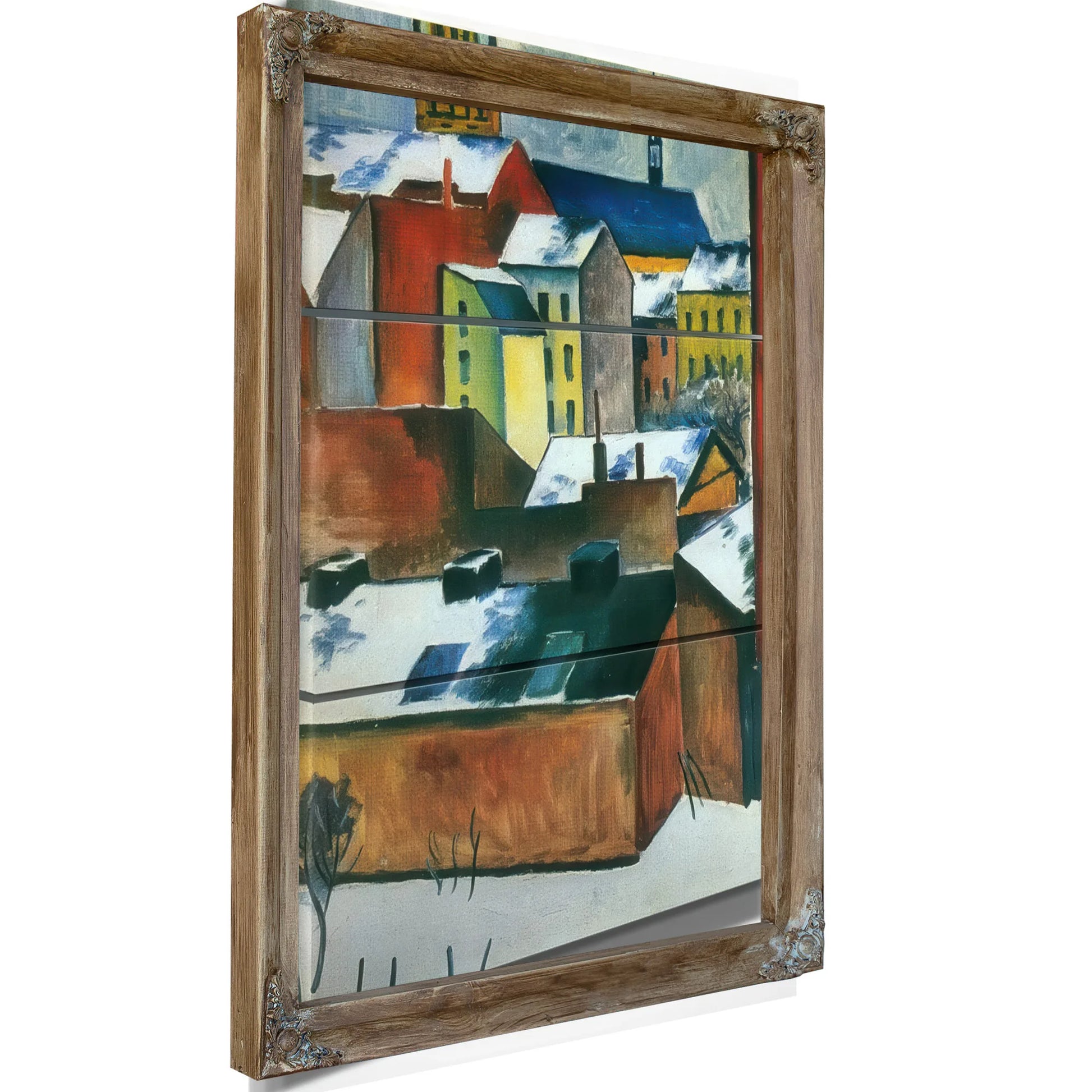 The Church Of St Mary In Bonn Covered With Snow By August Macke Fine Art Print