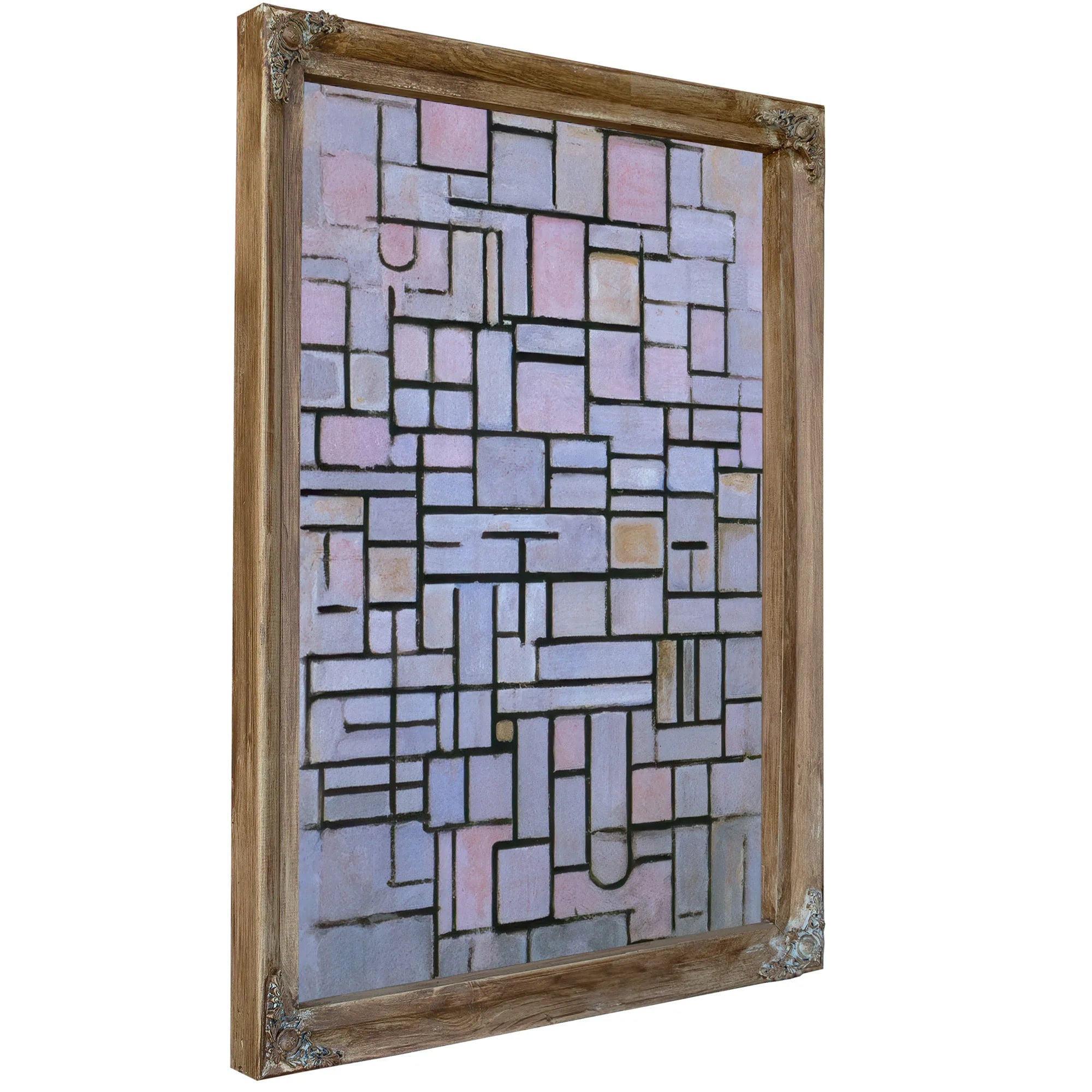 Composition No 6 1914 Oil On Canvas 880X610Mm Haags Gemeentenmuseum By Piet Mondrian Fine Art Print