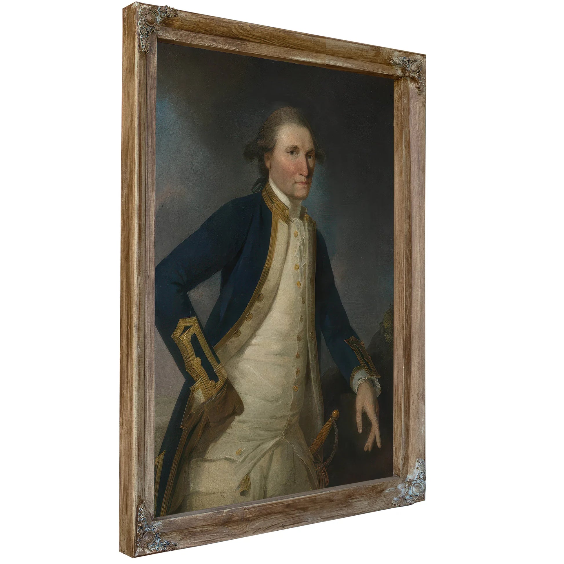 Portrait Of Captain James Cook Rn By John Webber Fine Art Print