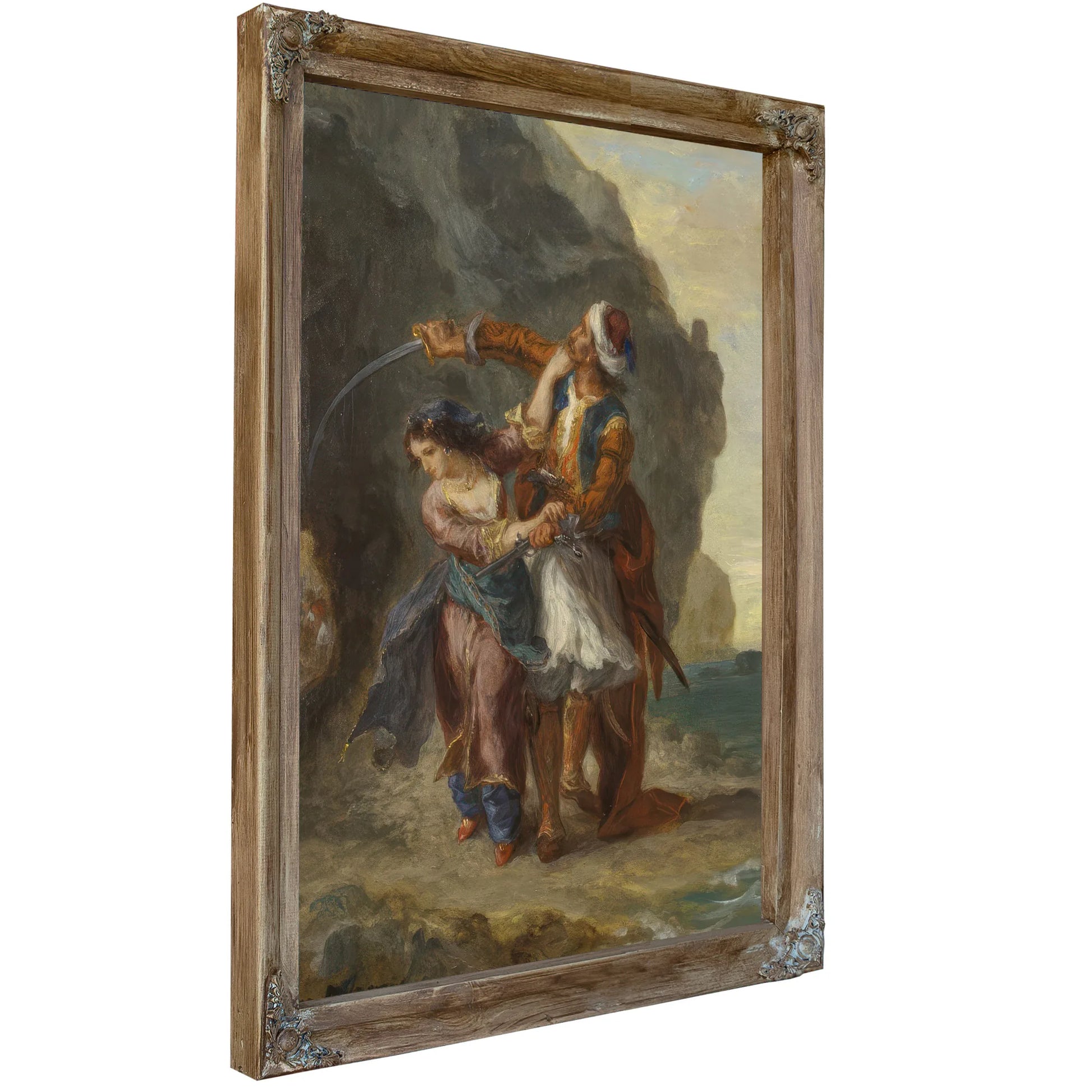 Selim And Zuleika By Ferdinand Victor Eugene Delacroix Fine Art Print