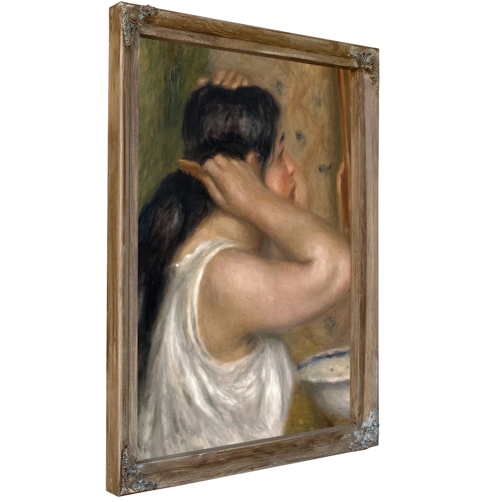 The Toilette, Woman Combing Her Hair (La Toilette, Femme Se Peignant) By Pierre Auguste Renoir Fine Art Print