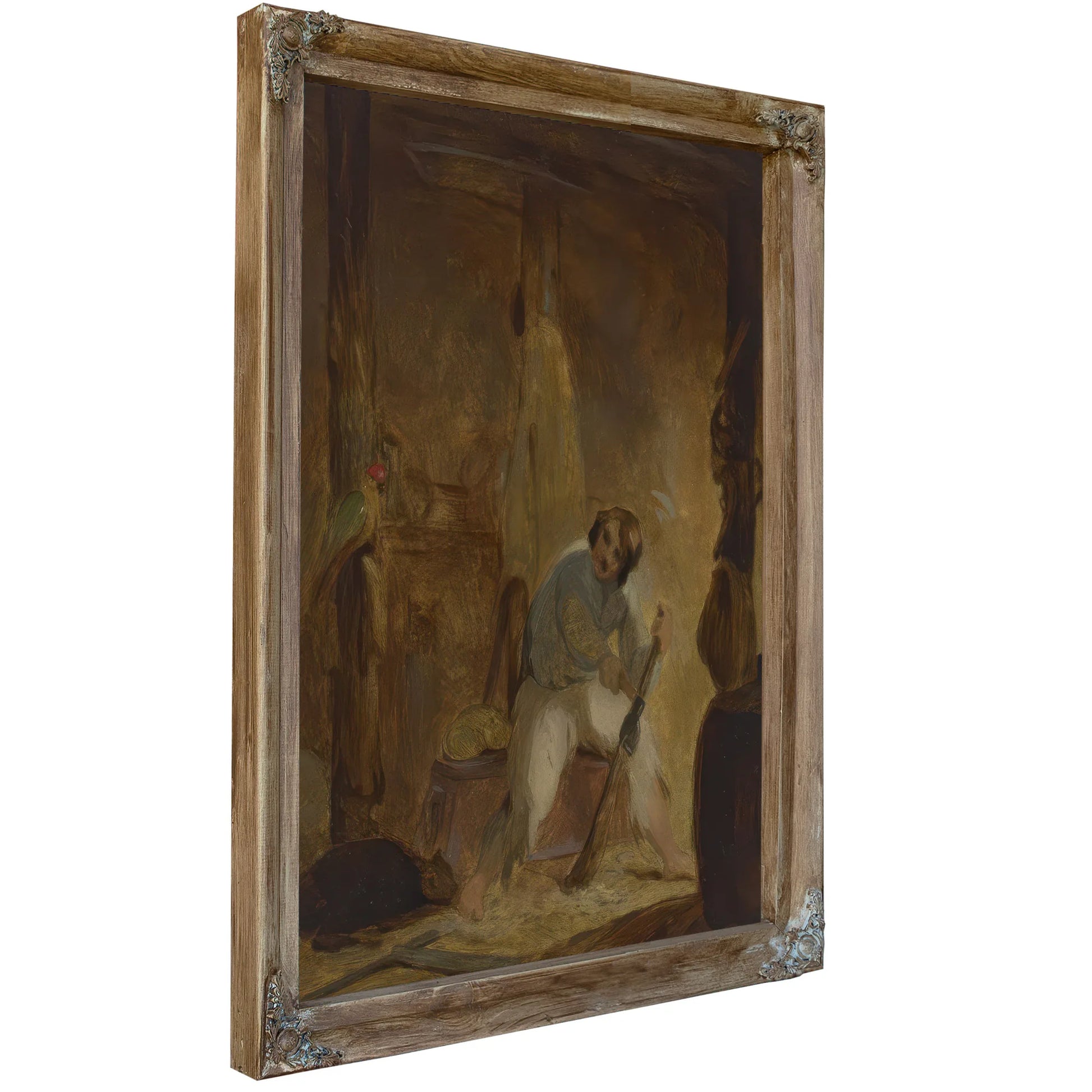 In His Cave By Thomas Sully Fine Art Print