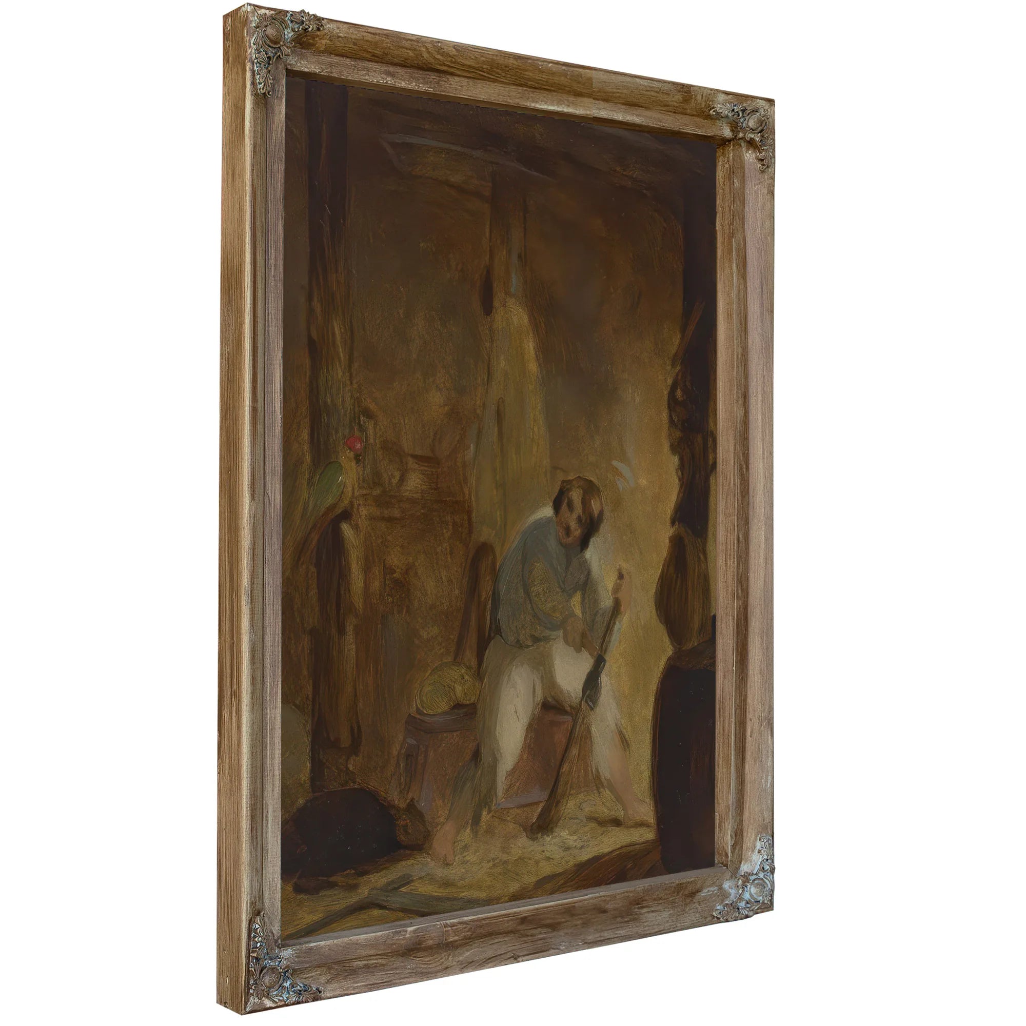 In His Cave By Thomas Sully Fine Art Print