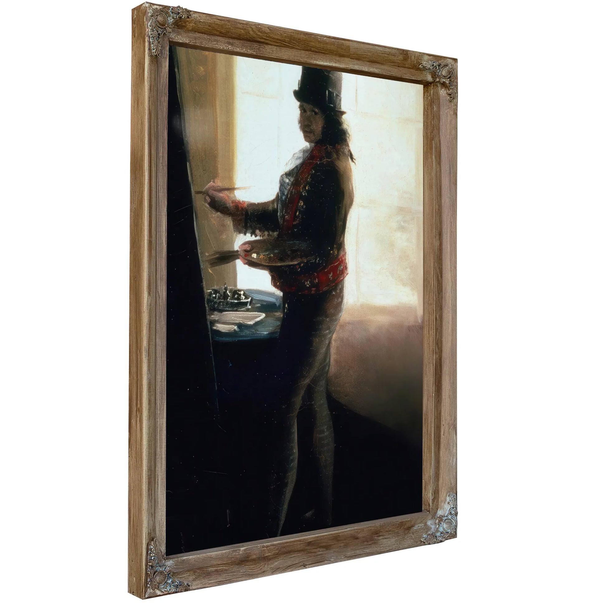 Self Portrait In The Studio By Francisco De Goya Fine Art Print