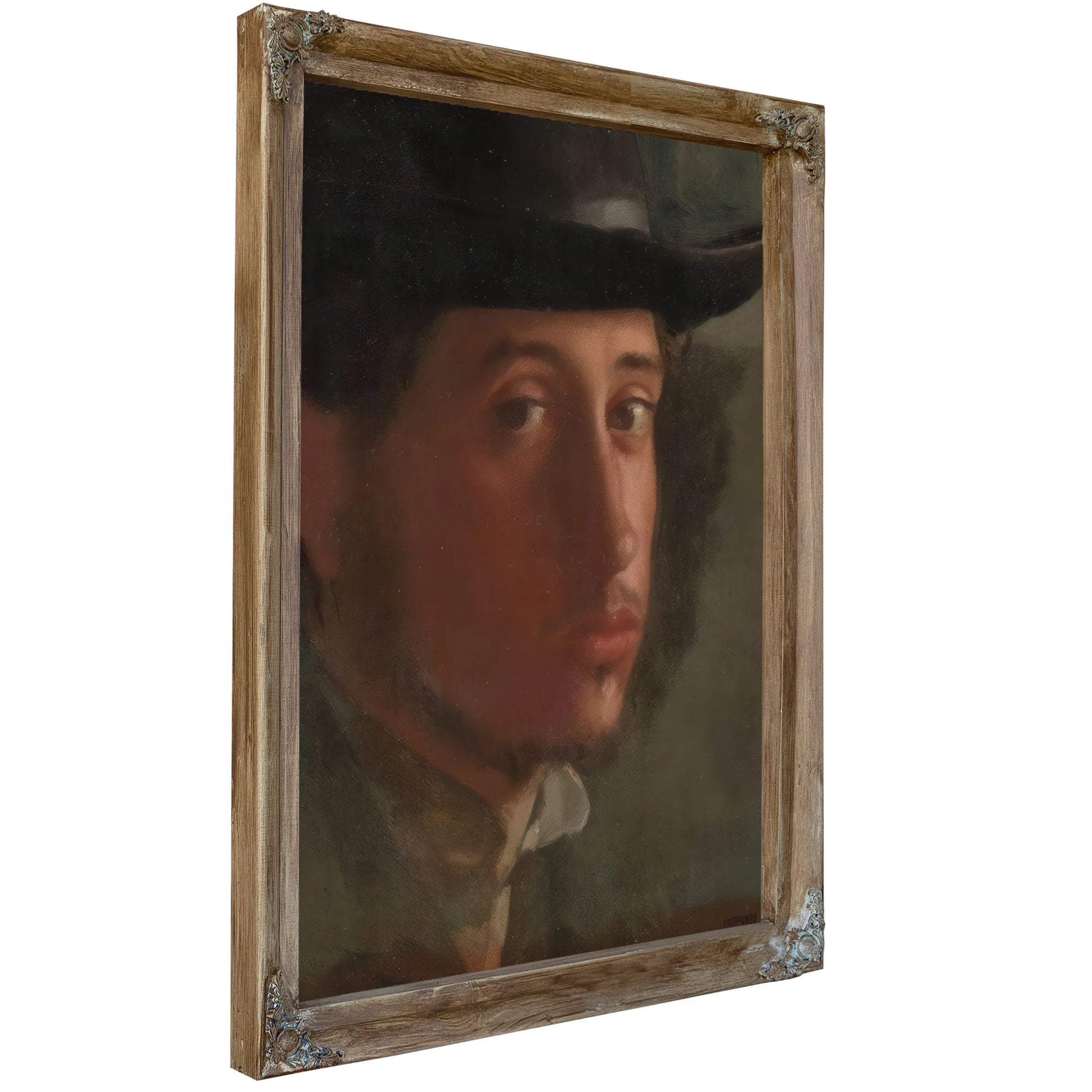 Self Portrait 1857 58 21X16 2Cm By Edgar Degas Fine Art Print