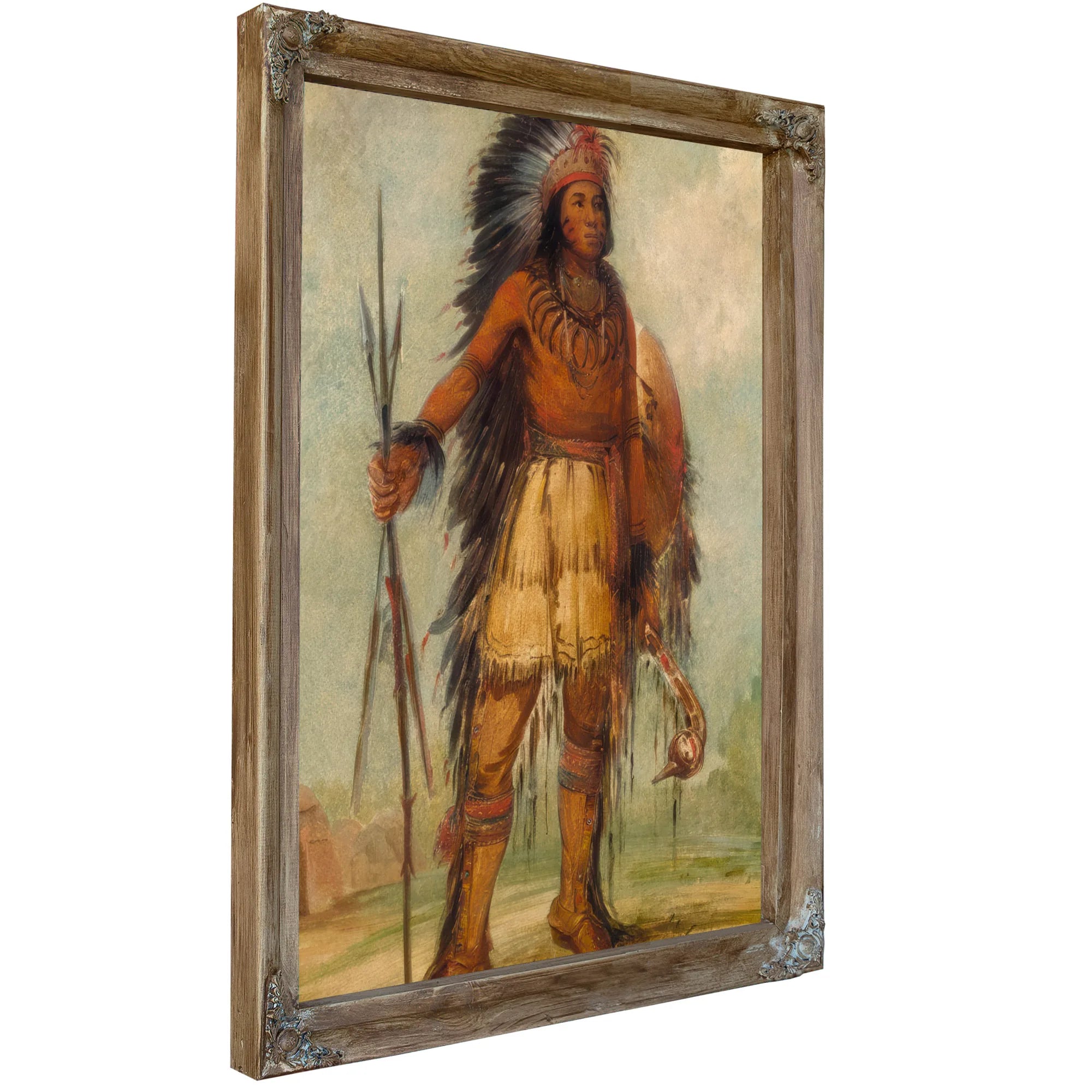 A Wun Ne Wa Be, Bird Of Thunder By George Catlin Fine Art Print