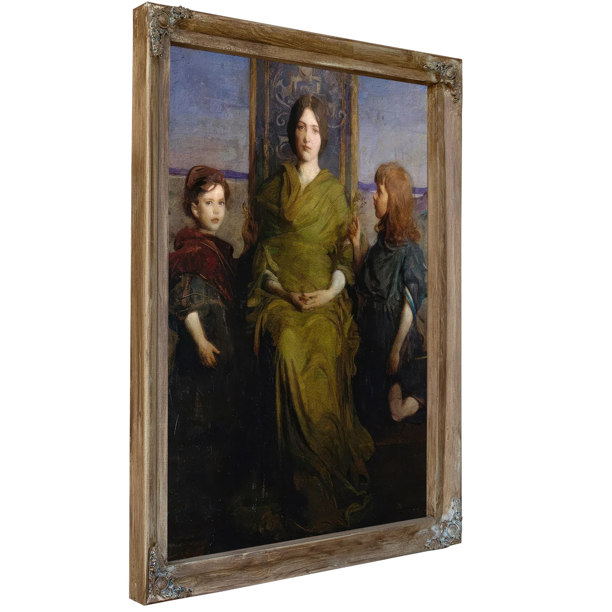 Virgin Enthroned By Abbott Handerson Thayer Fine Art Print
