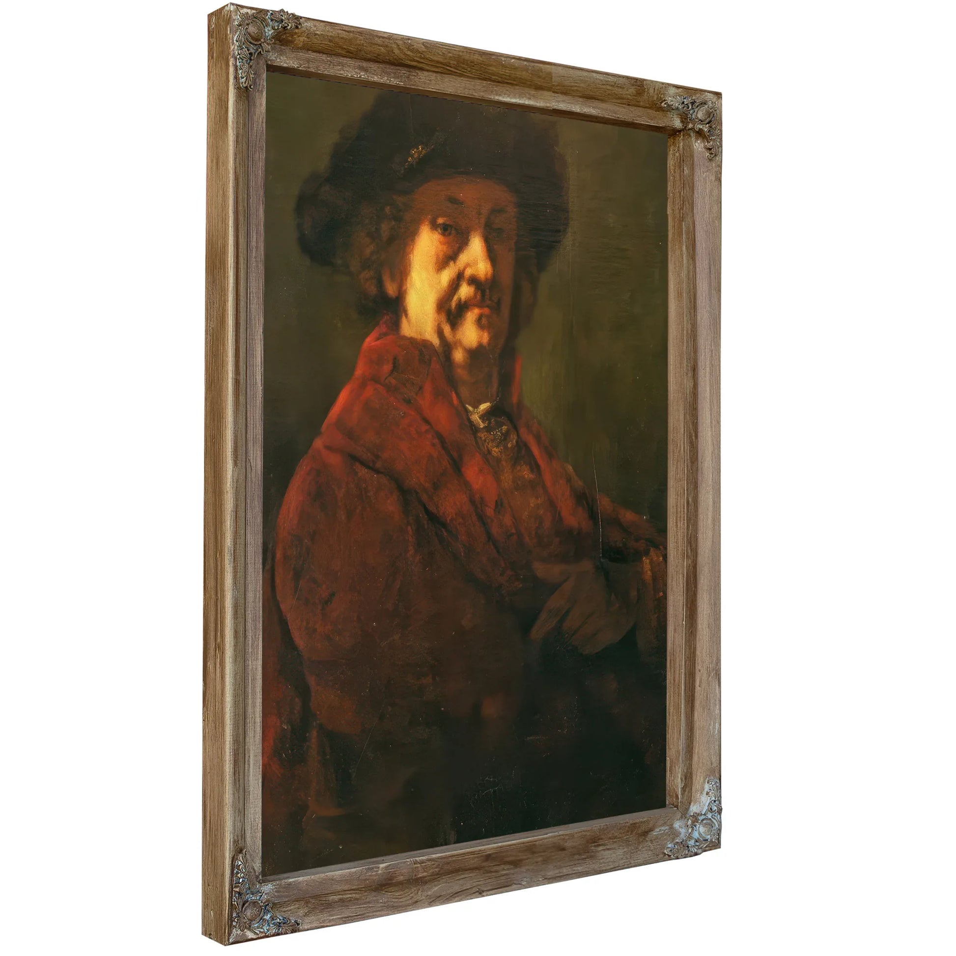 Copy Of A Rembrandt Self Portrait By Jean Desire Gustave Courbet Fine Art Print