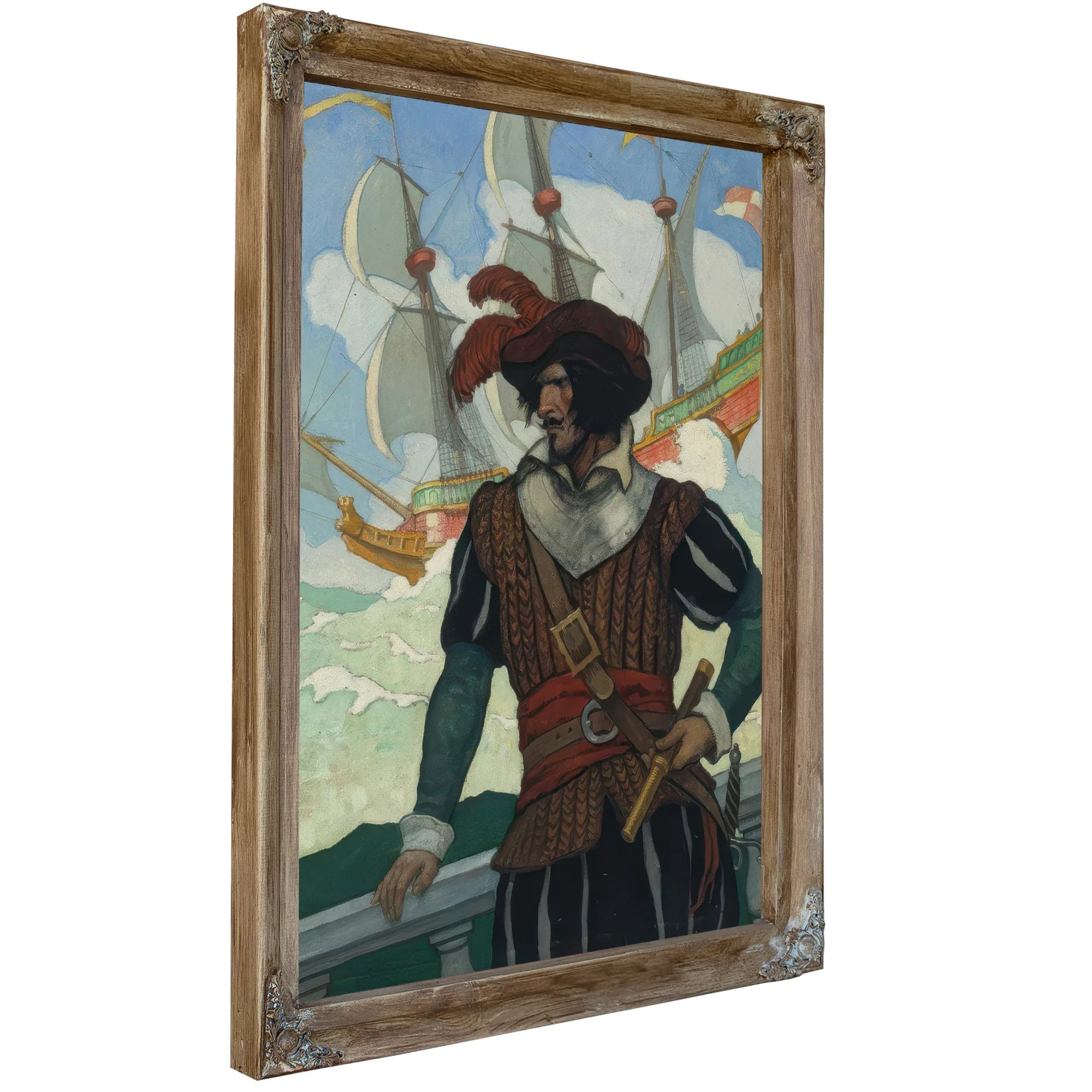 Romance Of Adventure By NC Wyeth Fine Art Print