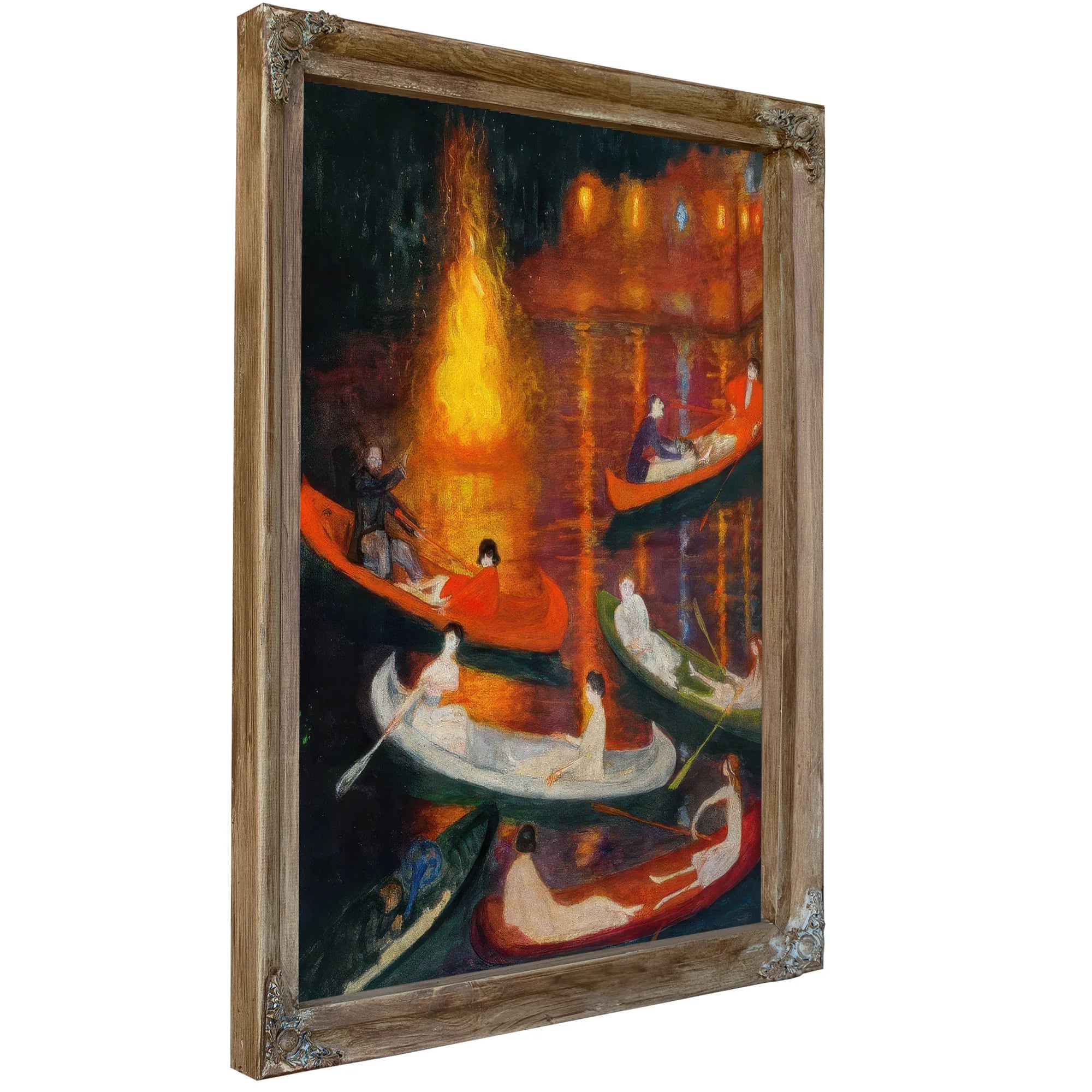 Fete On The Lake By Florine Stettheimer Fine Art Print