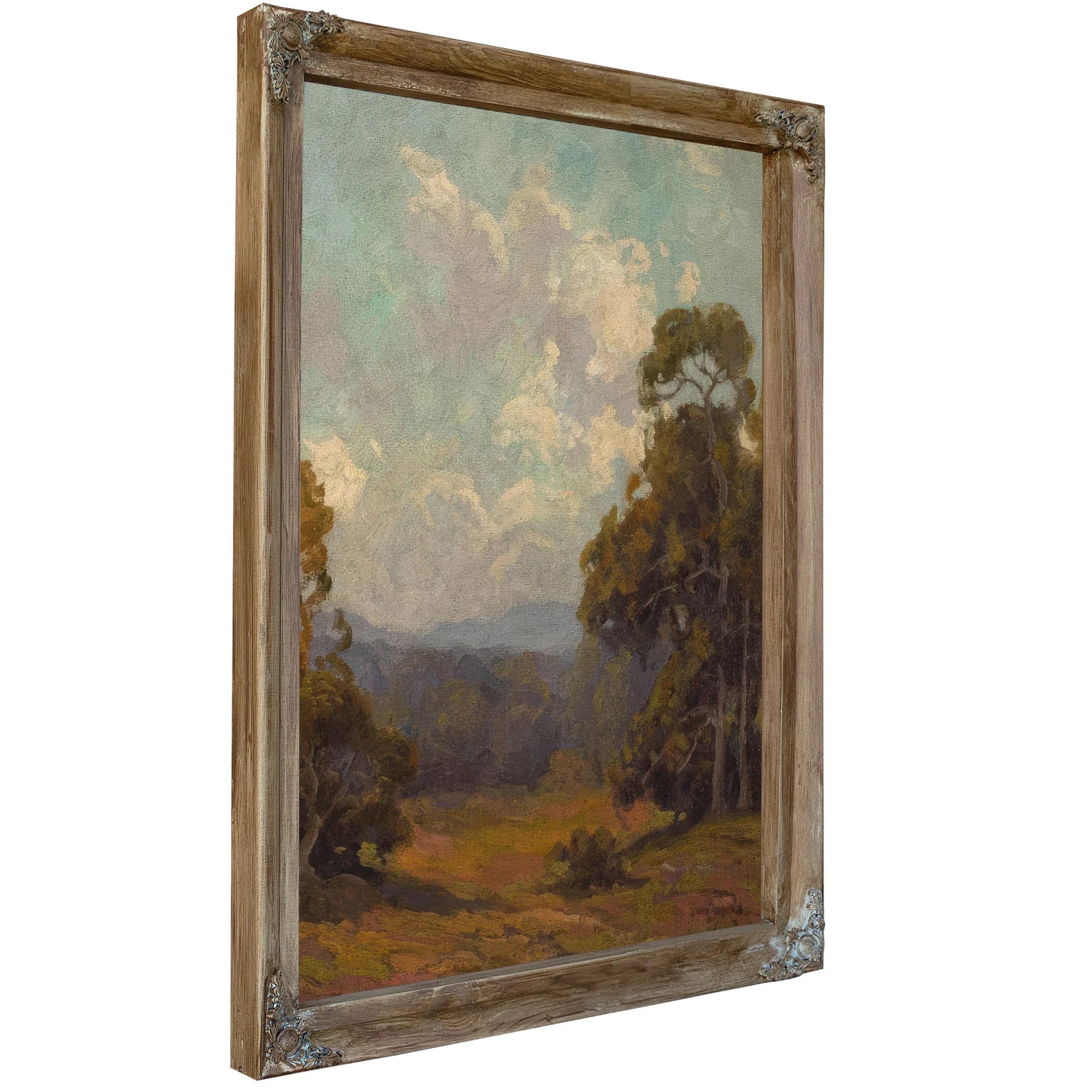 Wildflowers In A California Landscape By Edgar Payne Fine Art Print