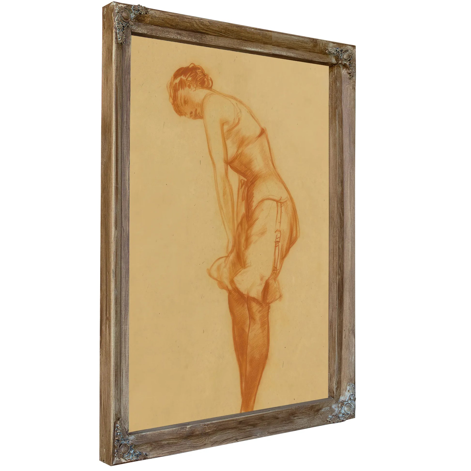 Untitled Silk Stockings By Everett Shinn Fine Art Print