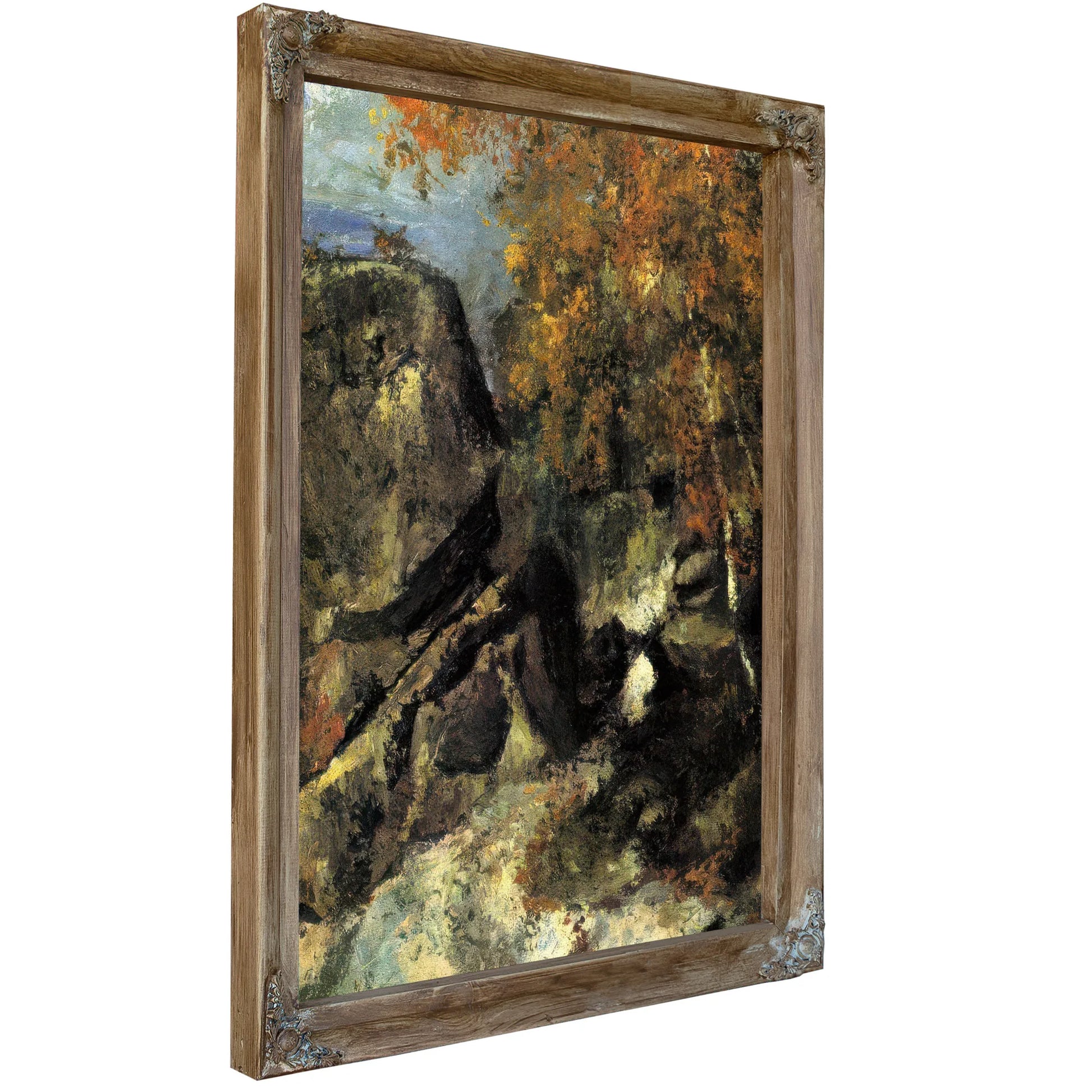 Rocks In The Forest 1868 1 By Paul Cezanne Fine Art Print