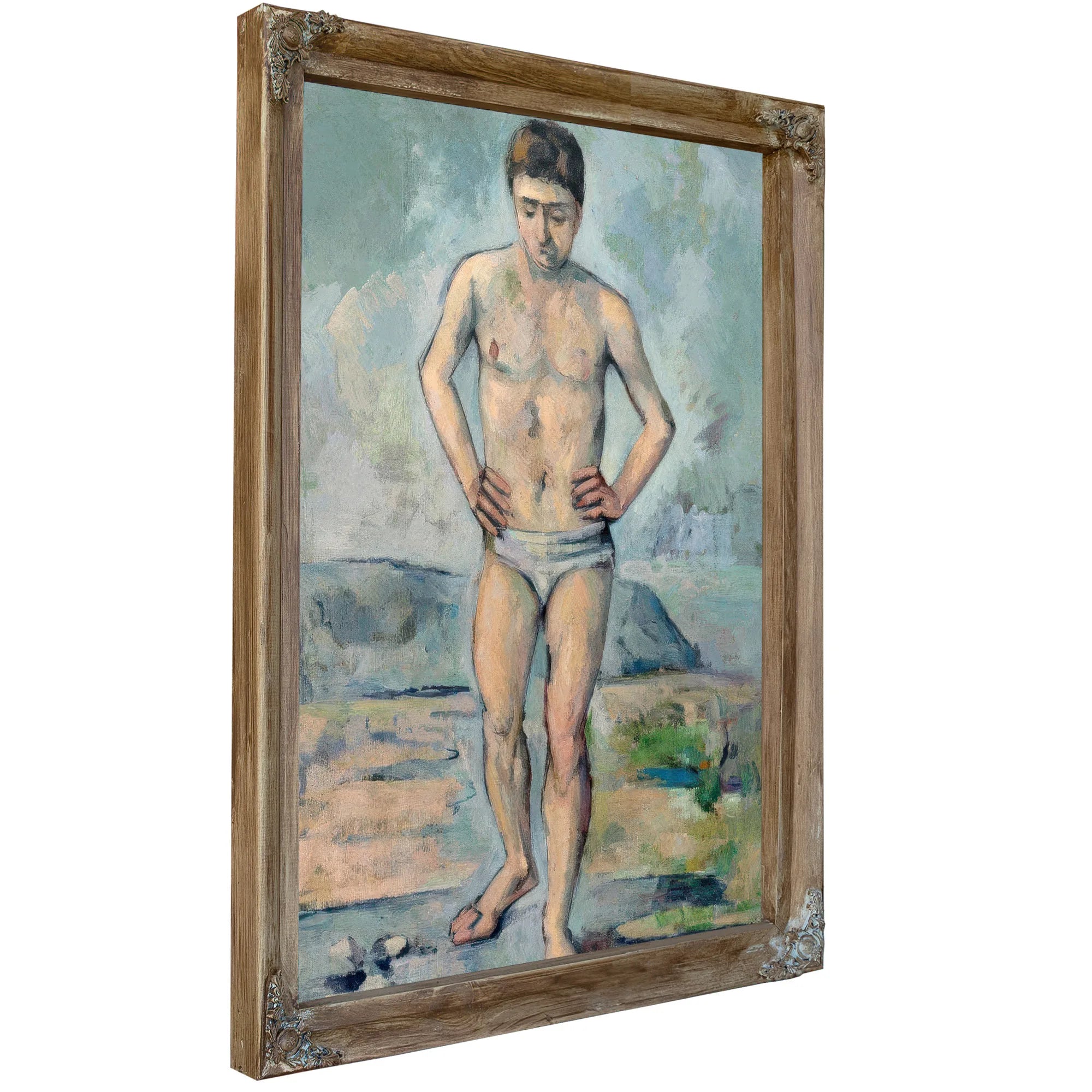 The Bather By Paul Cezanne Fine Art Print