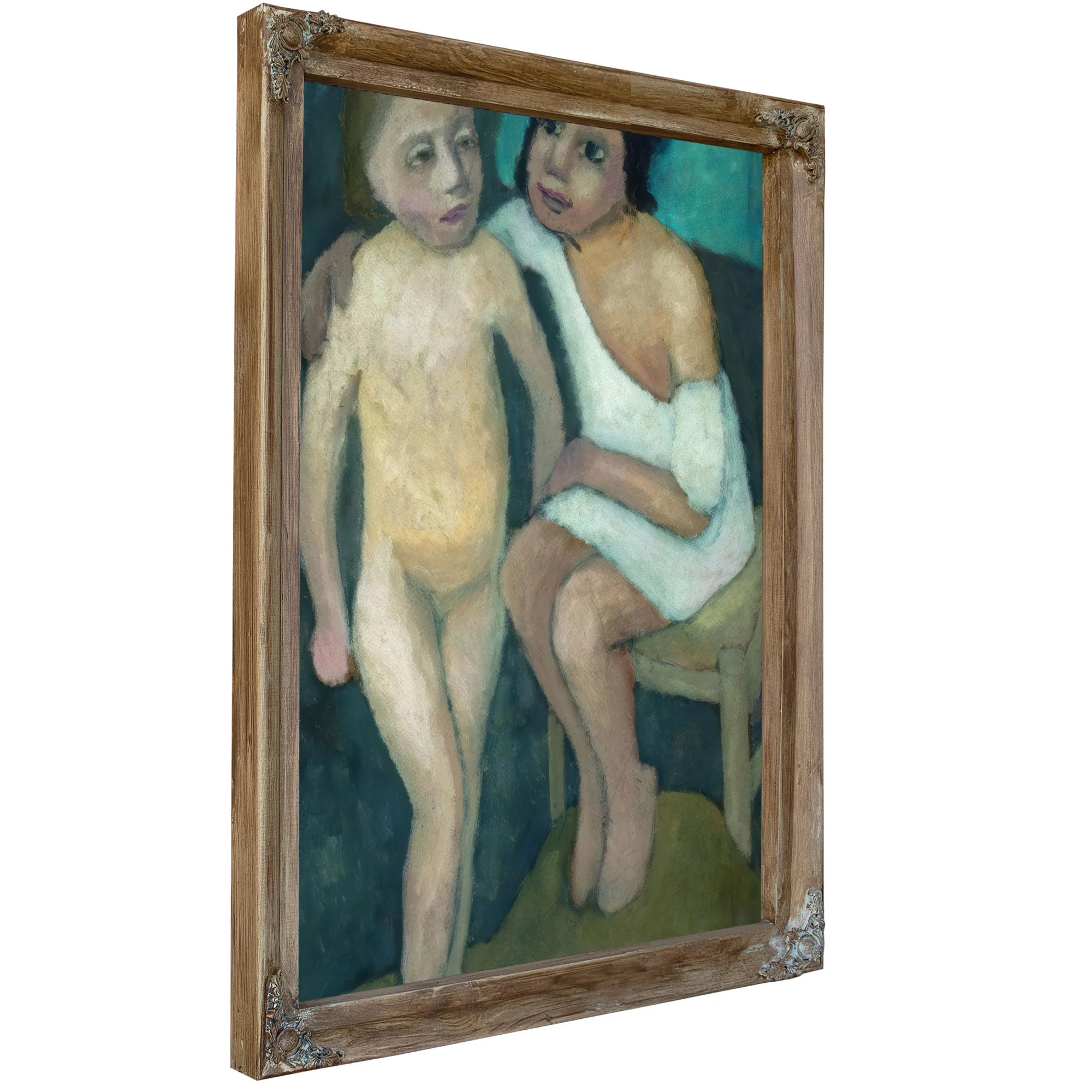 Sitting Girl And Nude 1906 By Paula Modersohn Becker Fine Art Print