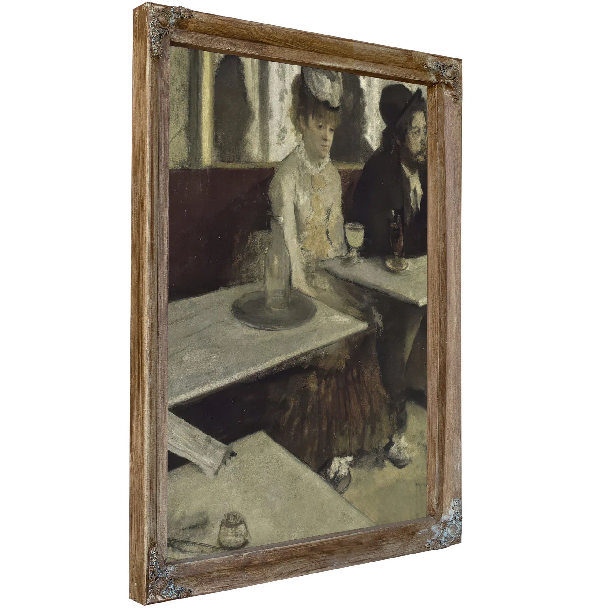In A Cafe By Edgar Degas Fine Art Print