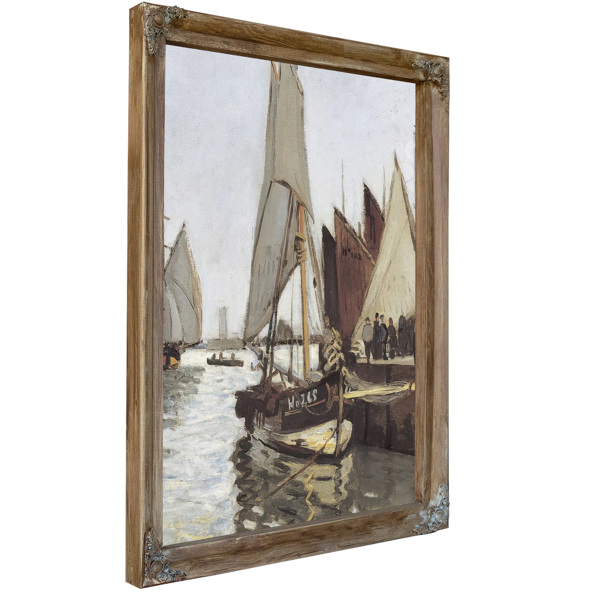 Sailboat At Honfleur By Claude Monet Fine Art Print