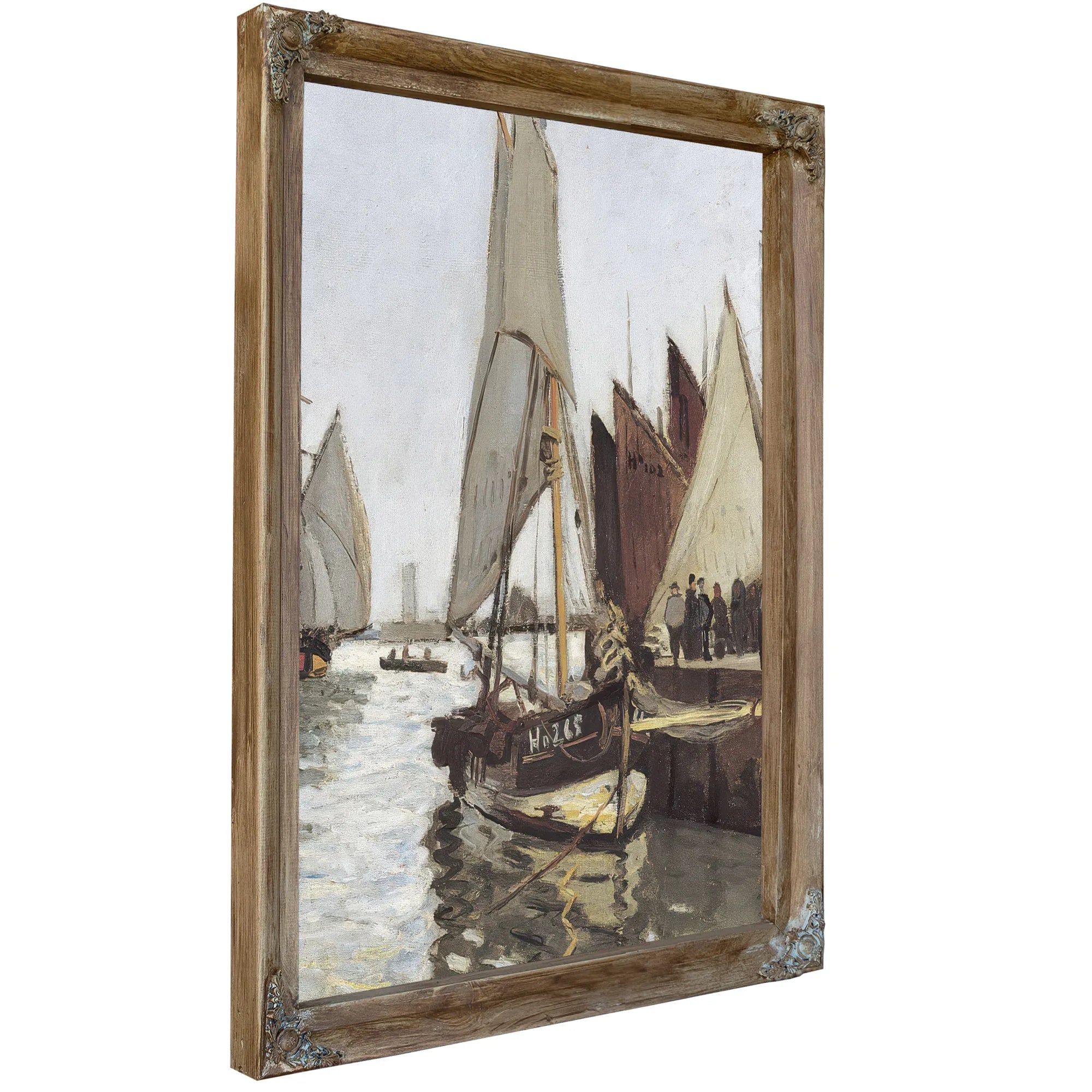 Sailboat At Honfleur By Claude Monet Fine Art Print