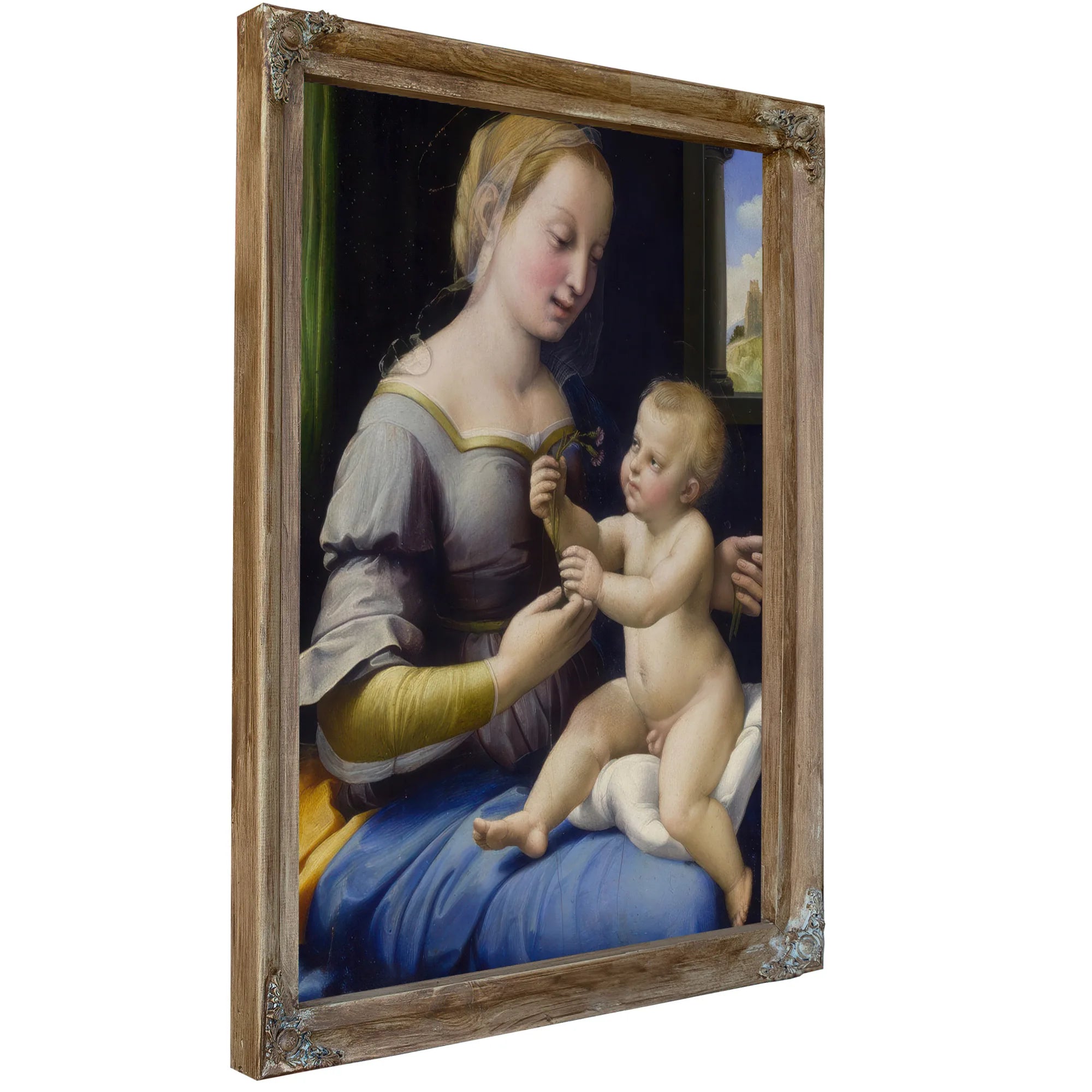 The Madonna Of The Pinks ('La Madonna Dei Garofani') By Raphael Fine Art Print