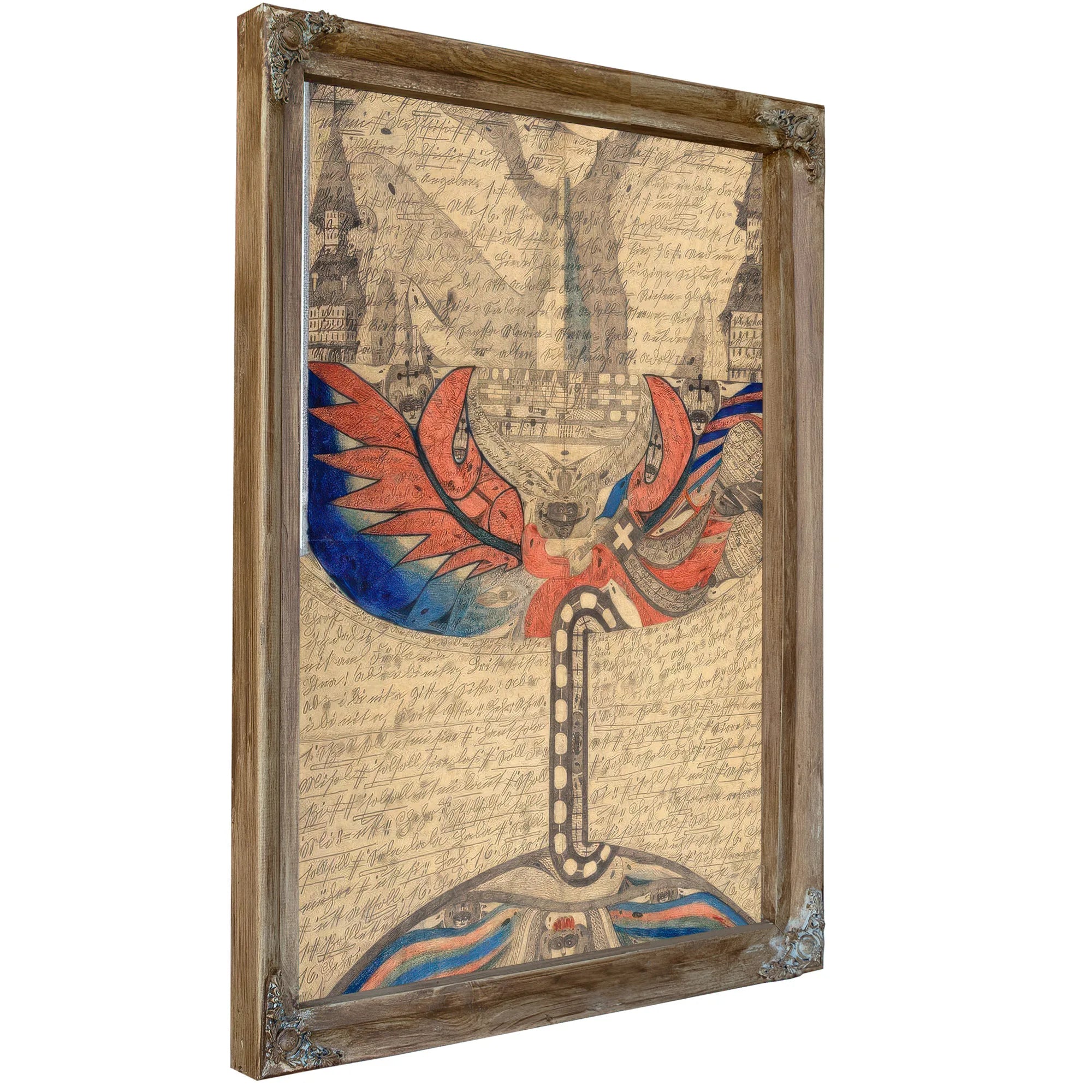 The St Adolf Ship In The Great Eastern Sea 1918 By Adolf Wolfli Fine Art Print