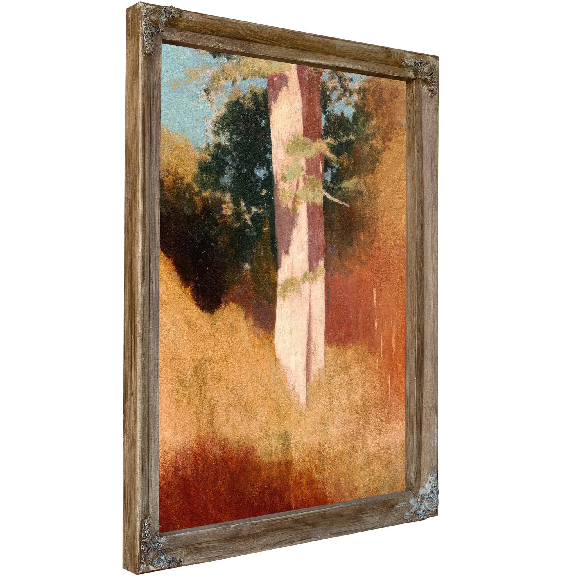 Trees In The Blue Sky By Odilon Redon Fine Art Print