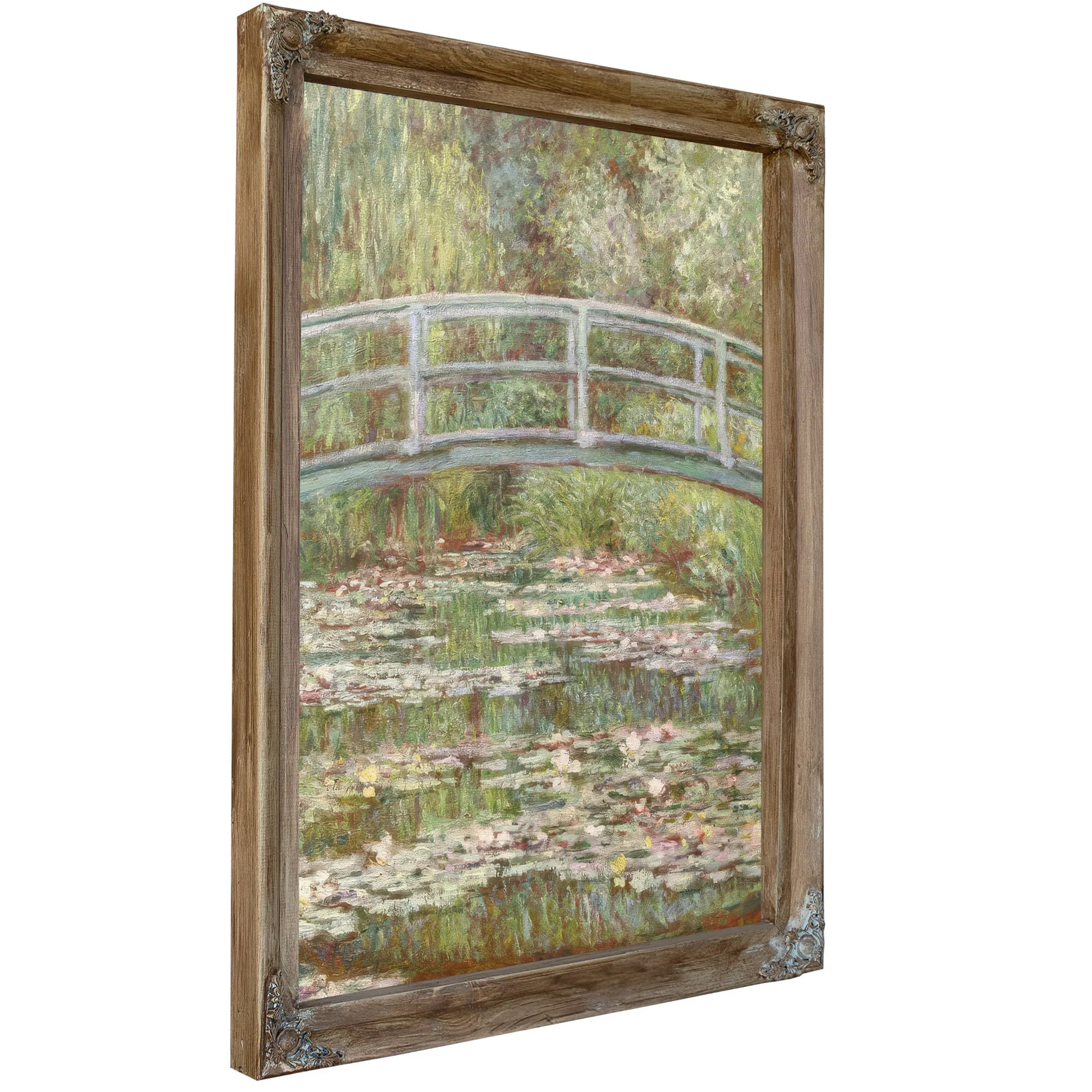 Bridge Over A Pond Of Water Lilies By Claude Monet Fine Art Print