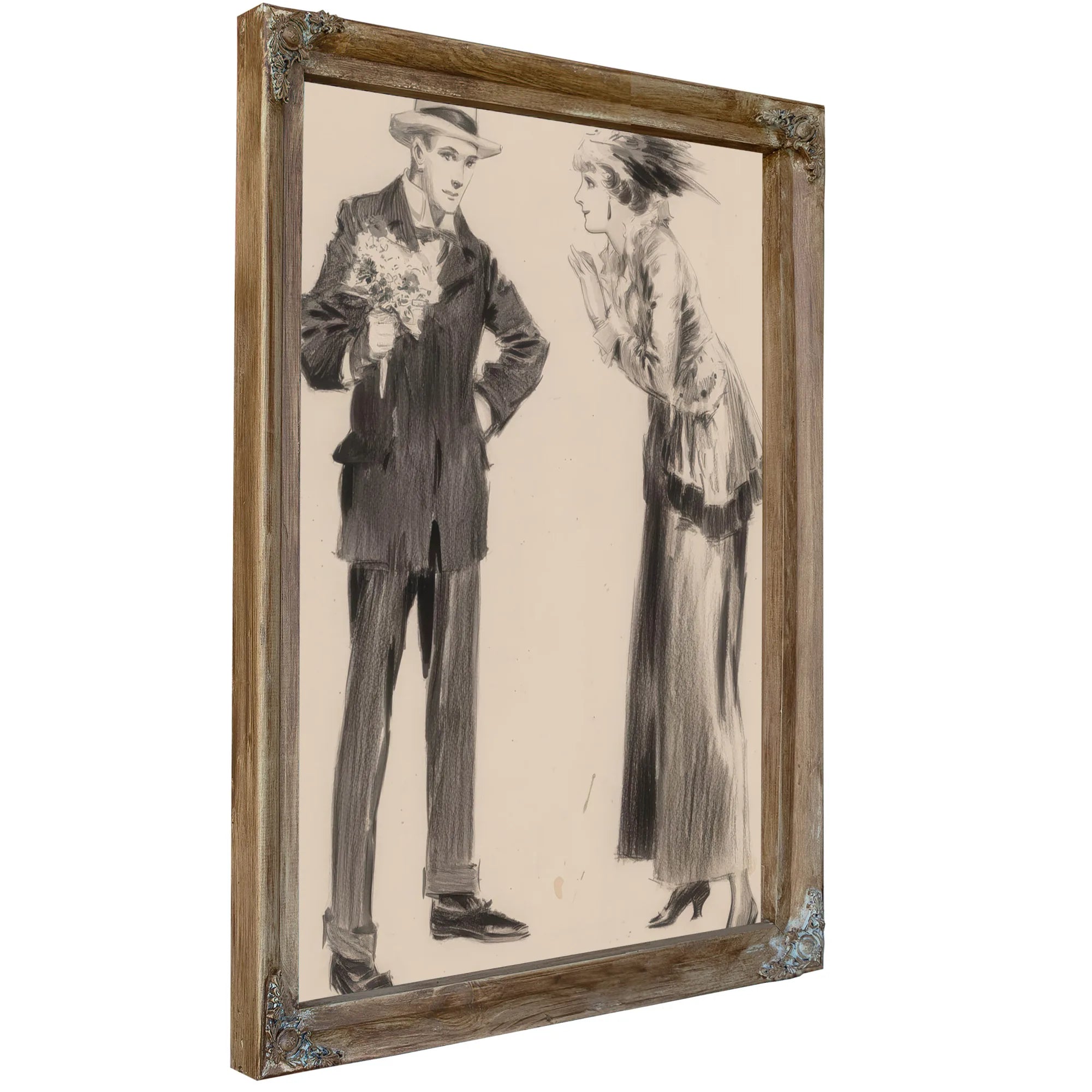 The Measure Of A Man Everybodys Magazine Interior Illustration 1917 By Everett Shinn Fine Art Print