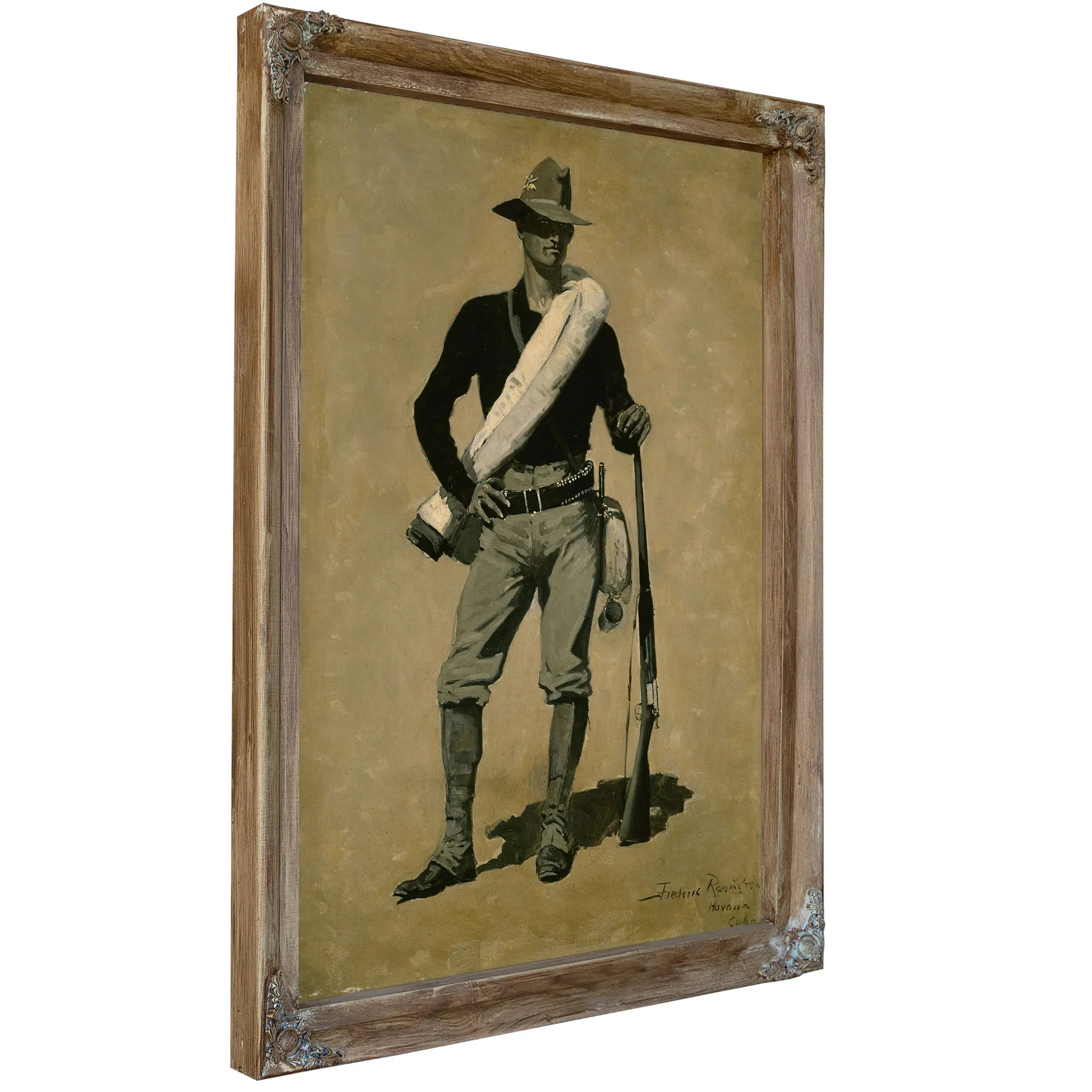 U S Soldier Spanish American War by Frederic Remington