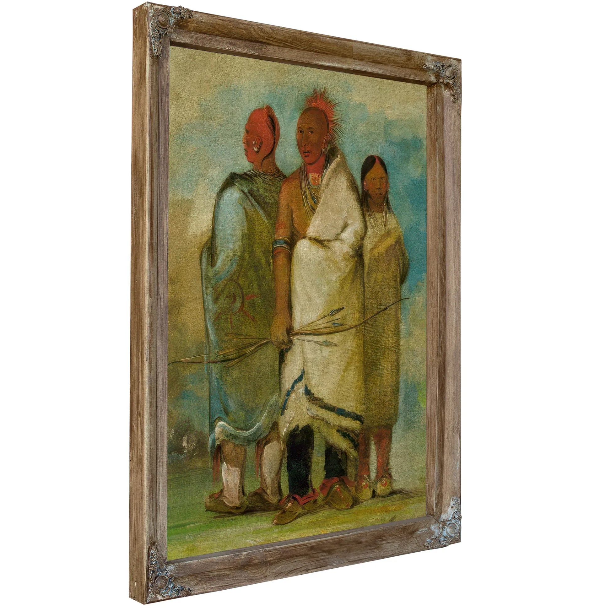 Three Fox Indians By George Catlin Fine Art Print