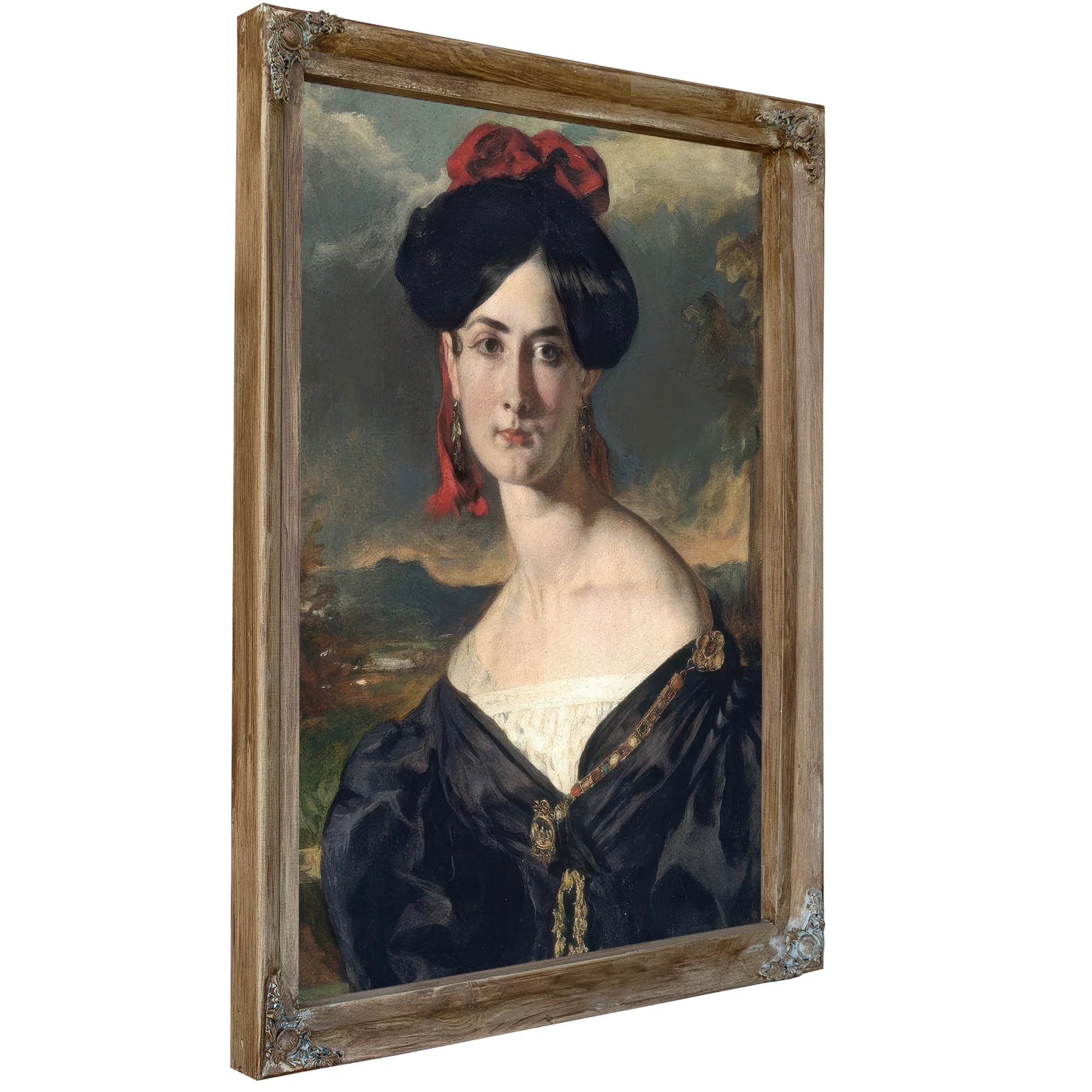 Louisa Elizabeth Vaughan, Born Rolls By William Etty Fine Art Print