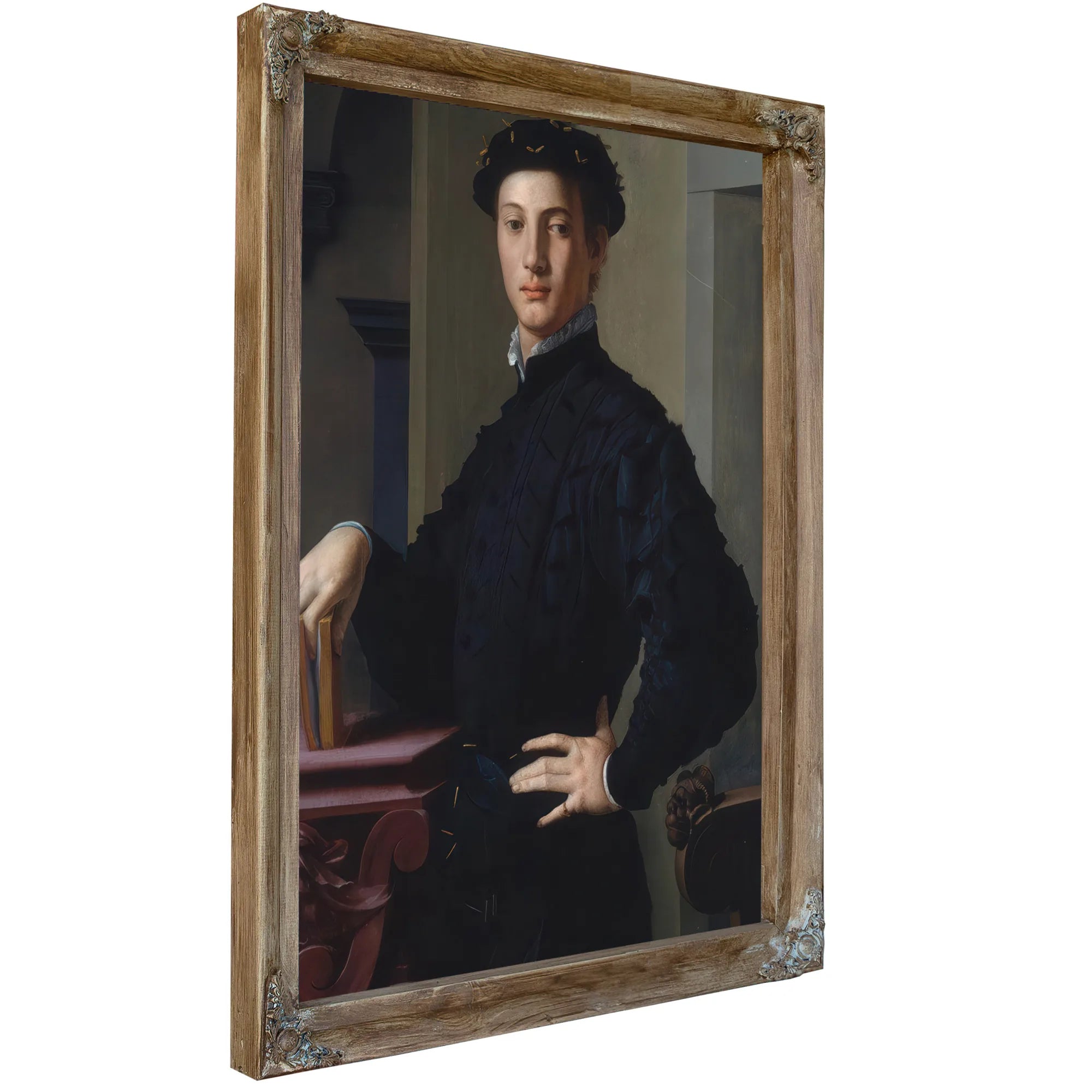 Portrait Of A Young Man 1530 Mannerism 95 6X74 9Cm Met By Agnolo Bronzino Fine Art Print