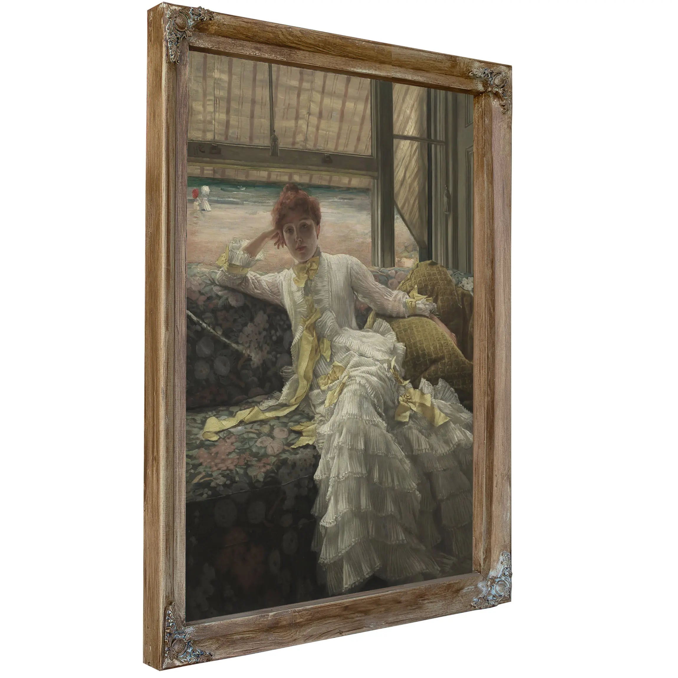 Seaside July Specimen Of A Portrait French  by James Tissot