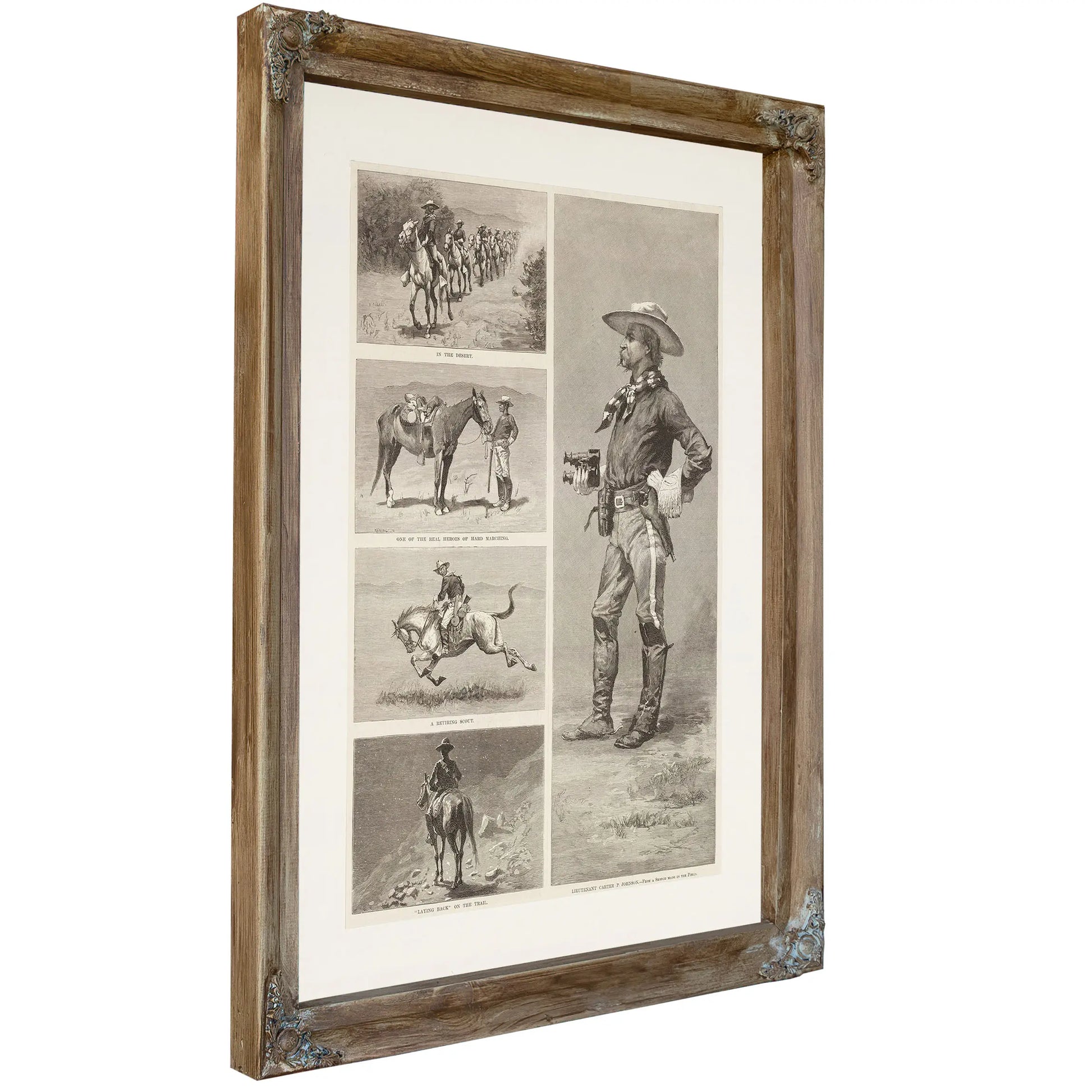 Lieutenant Johnson And The Tenth United States Cavalry In Arizona by Frederic Remington