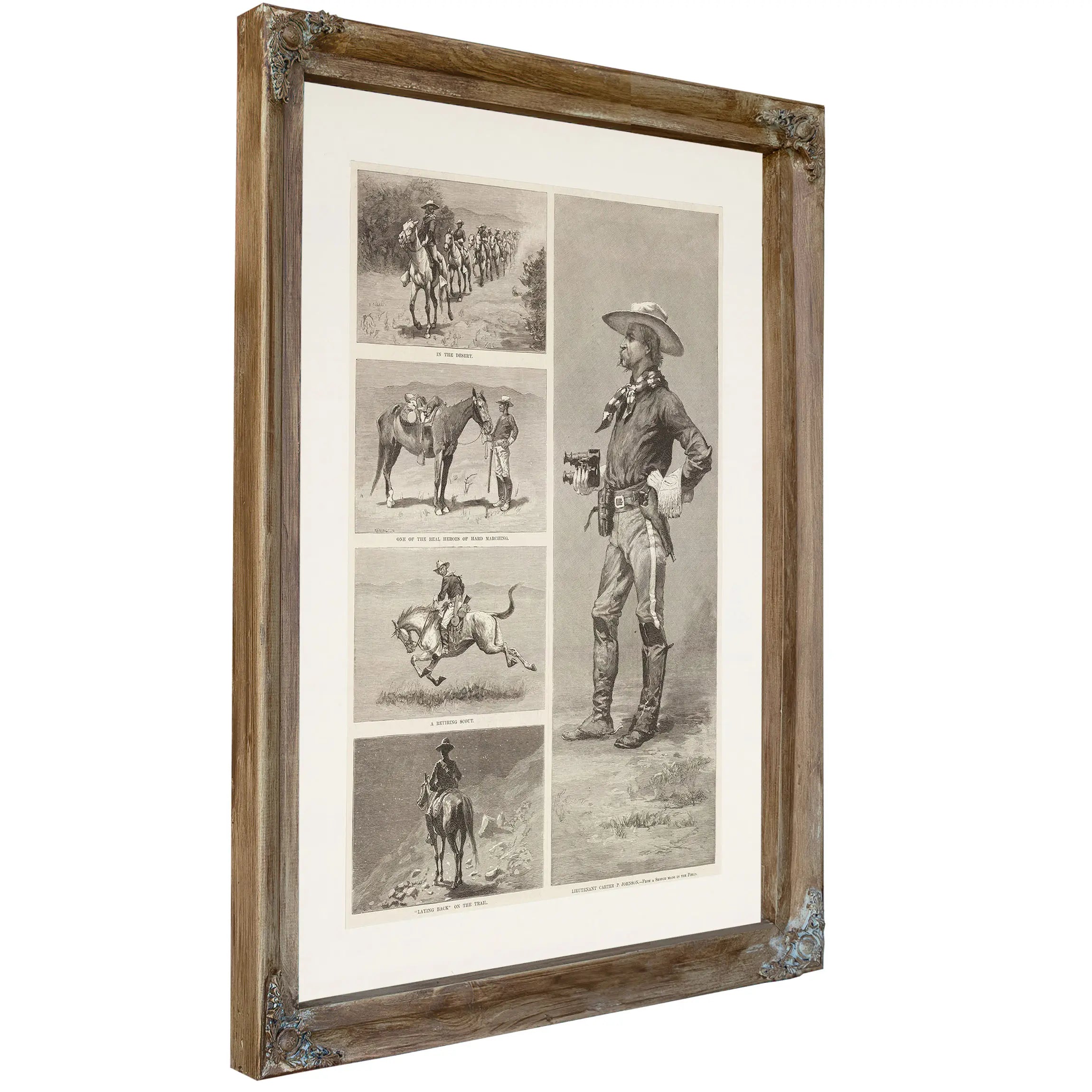 Lieutenant Johnson And The Tenth United States Cavalry In Arizona by Frederic Remington