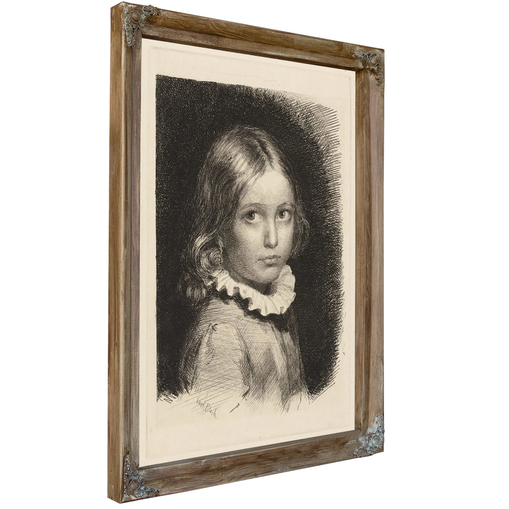 Child Portrait Of Clara Emilie Rose Bloch by Carl Bloch